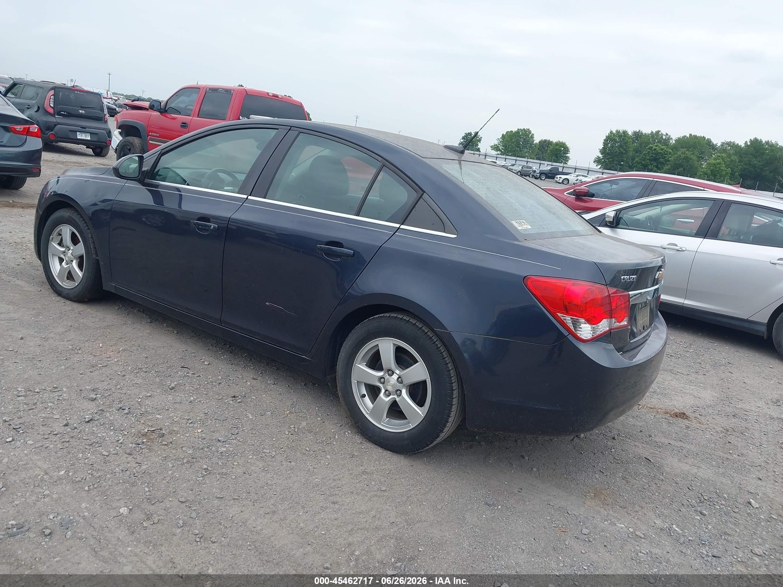 2014 Chevrolet Cruze 1lt Auto Blue vin: 1G1PC5SB7E7448096