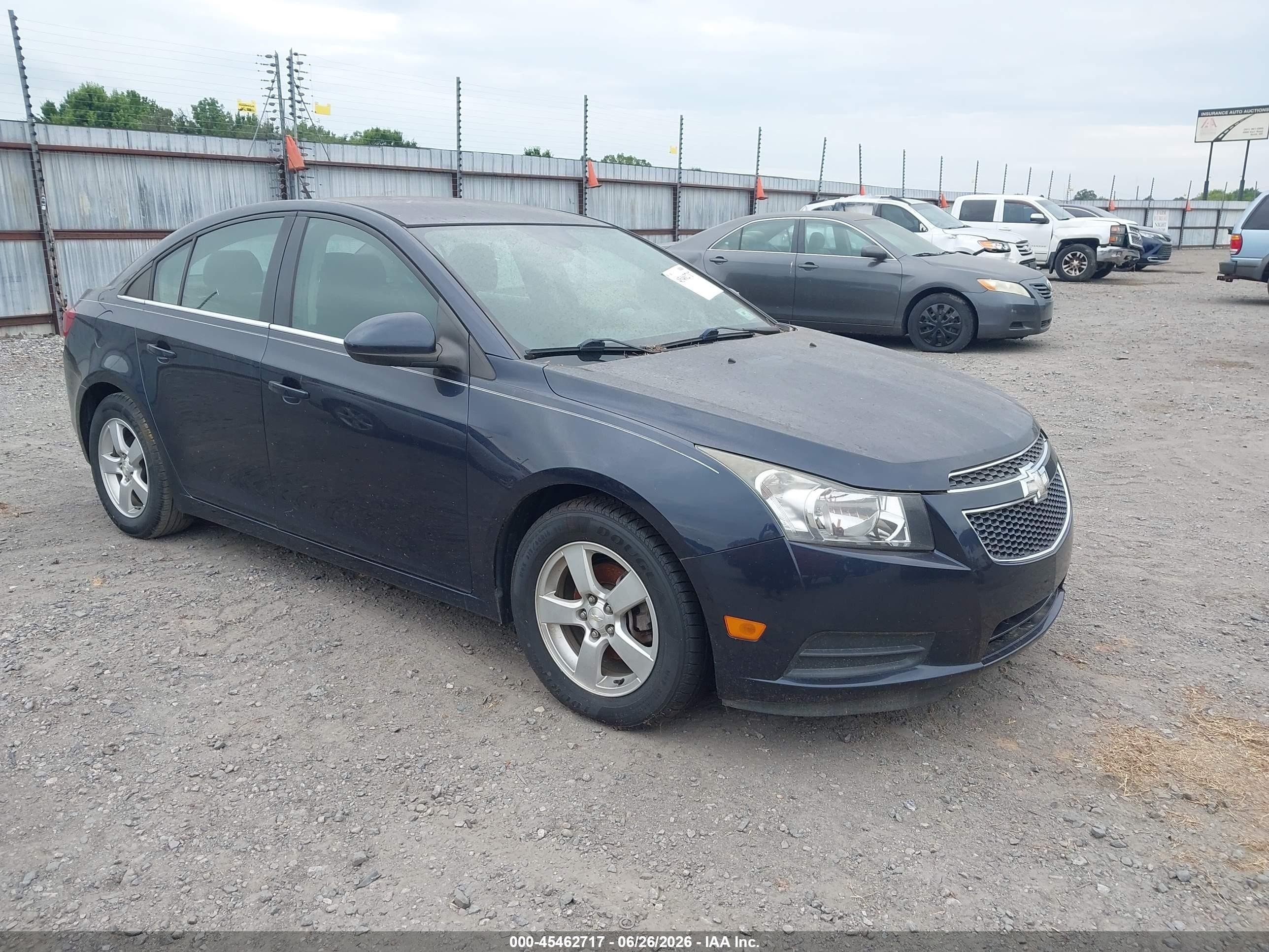 2014 Chevrolet Cruze 1lt Auto Blue vin: 1G1PC5SB7E7448096