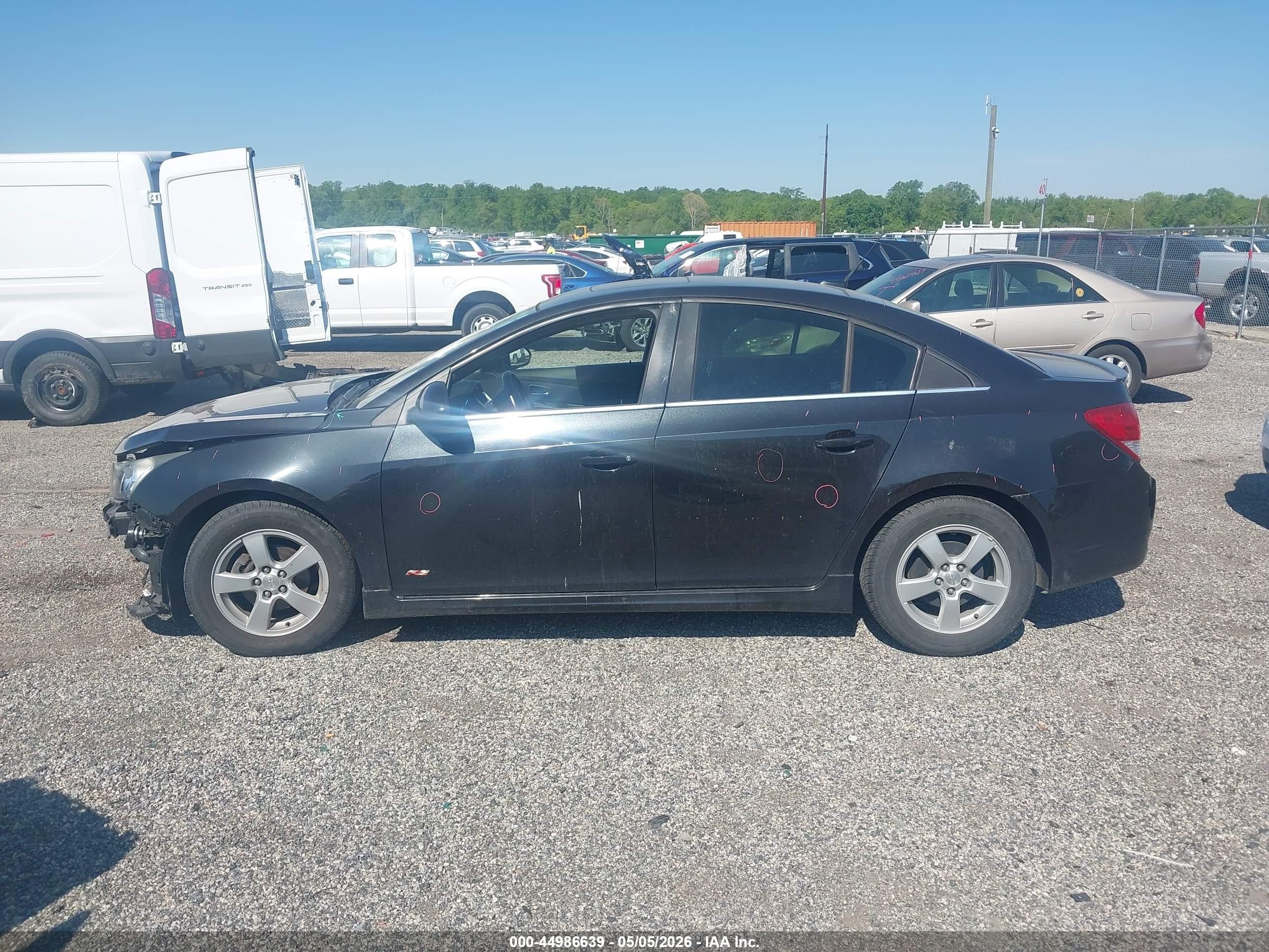 2014 Chevrolet Cruze 1lt Auto Black vin: 1G1PC5SB7E7454142