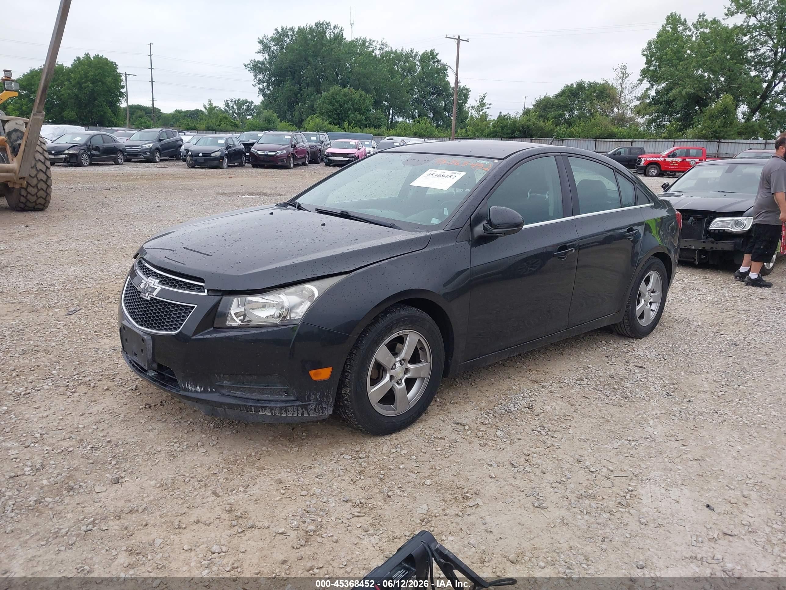 2014 Chevrolet Cruze 1lt Auto Black vin: 1G1PC5SB7E7460653