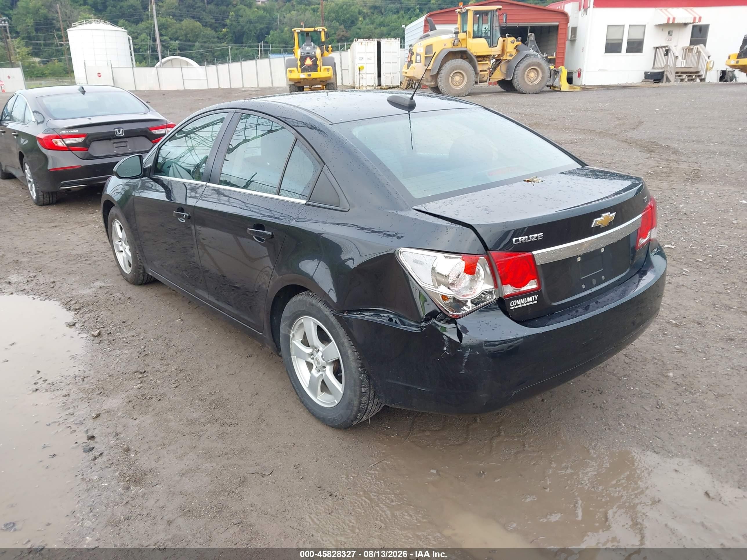 2015 Chevrolet Cruze 1lt Auto Черный vin: 1G1PC5SB7F7110148