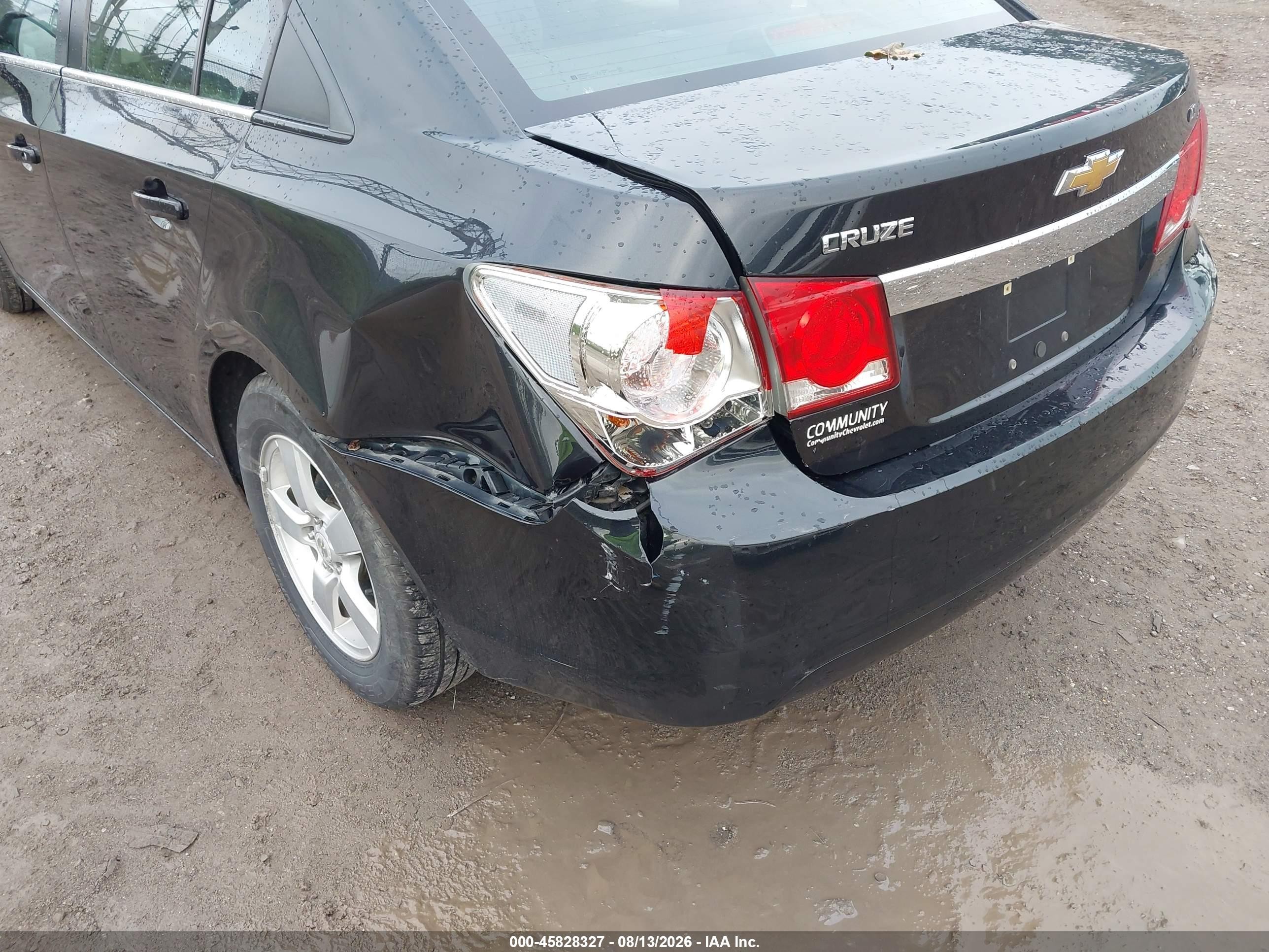 2015 Chevrolet Cruze 1lt Auto Черный vin: 1G1PC5SB7F7110148