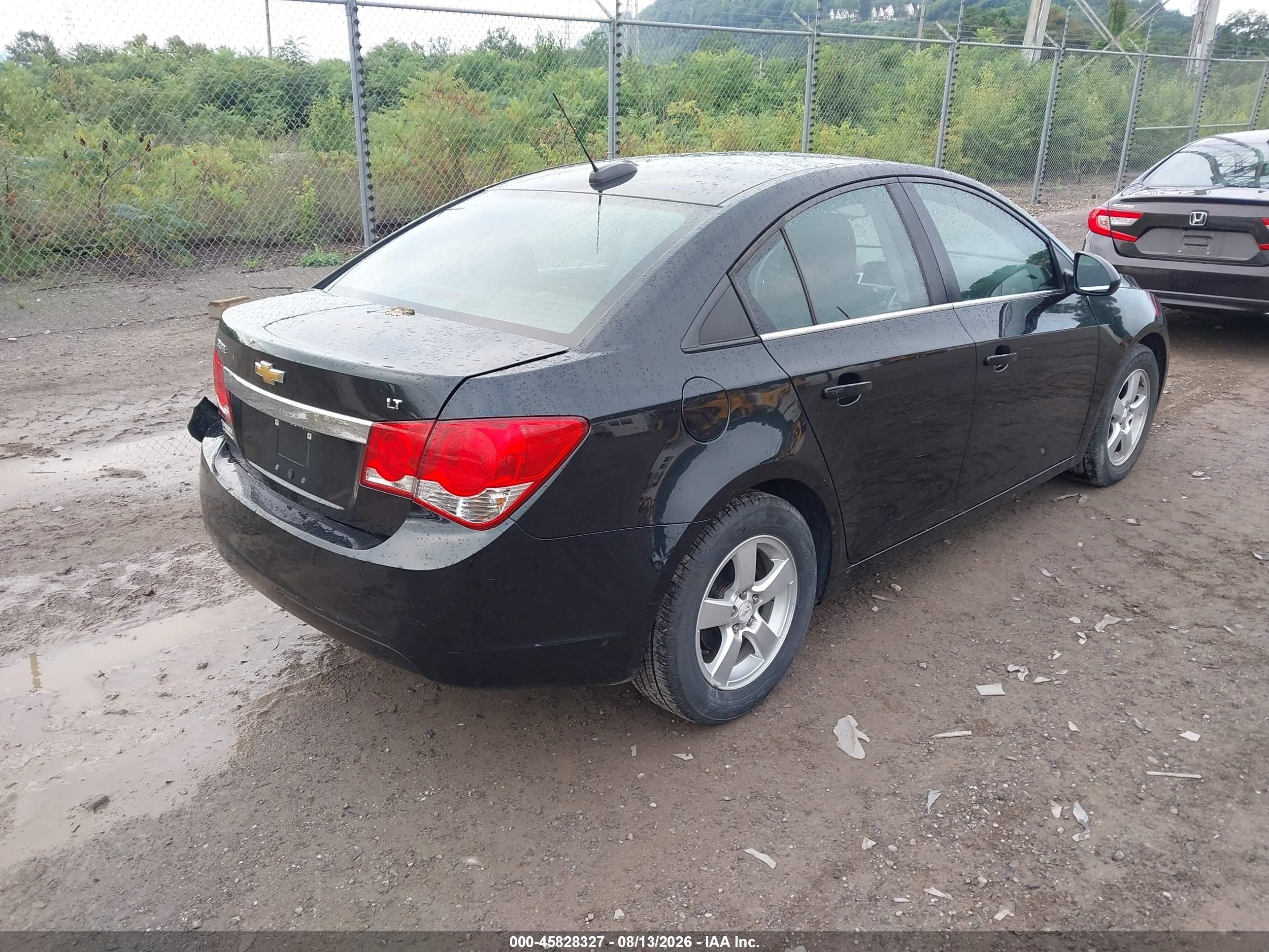2015 Chevrolet Cruze 1lt Auto Черный vin: 1G1PC5SB7F7110148