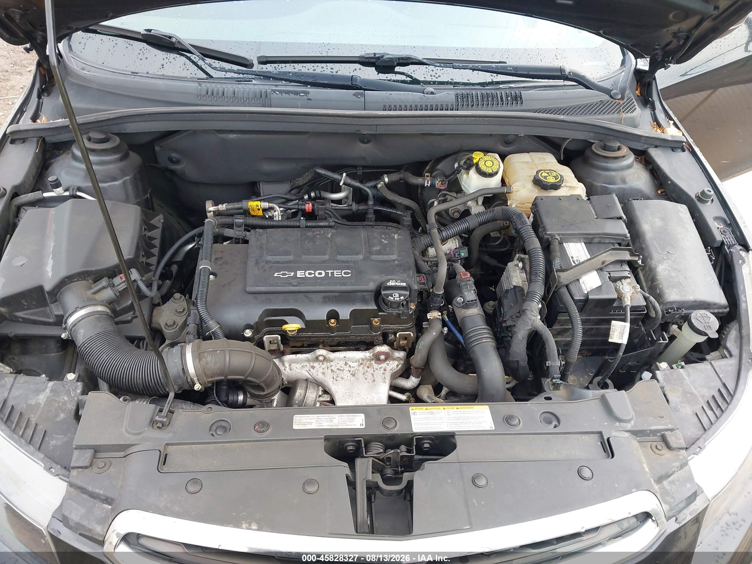 2015 Chevrolet Cruze 1lt Auto Черный vin: 1G1PC5SB7F7110148