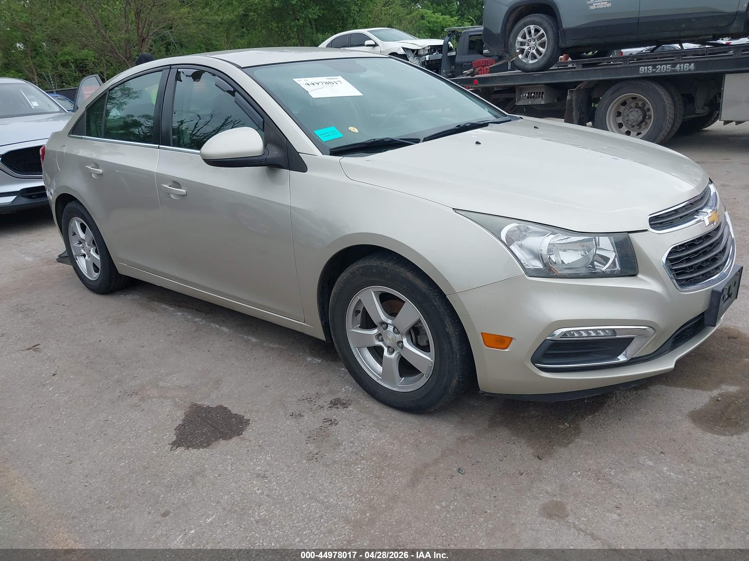 2015 Chevrolet Cruze 1lt Auto Tan vin: 1G1PC5SB7F7140511