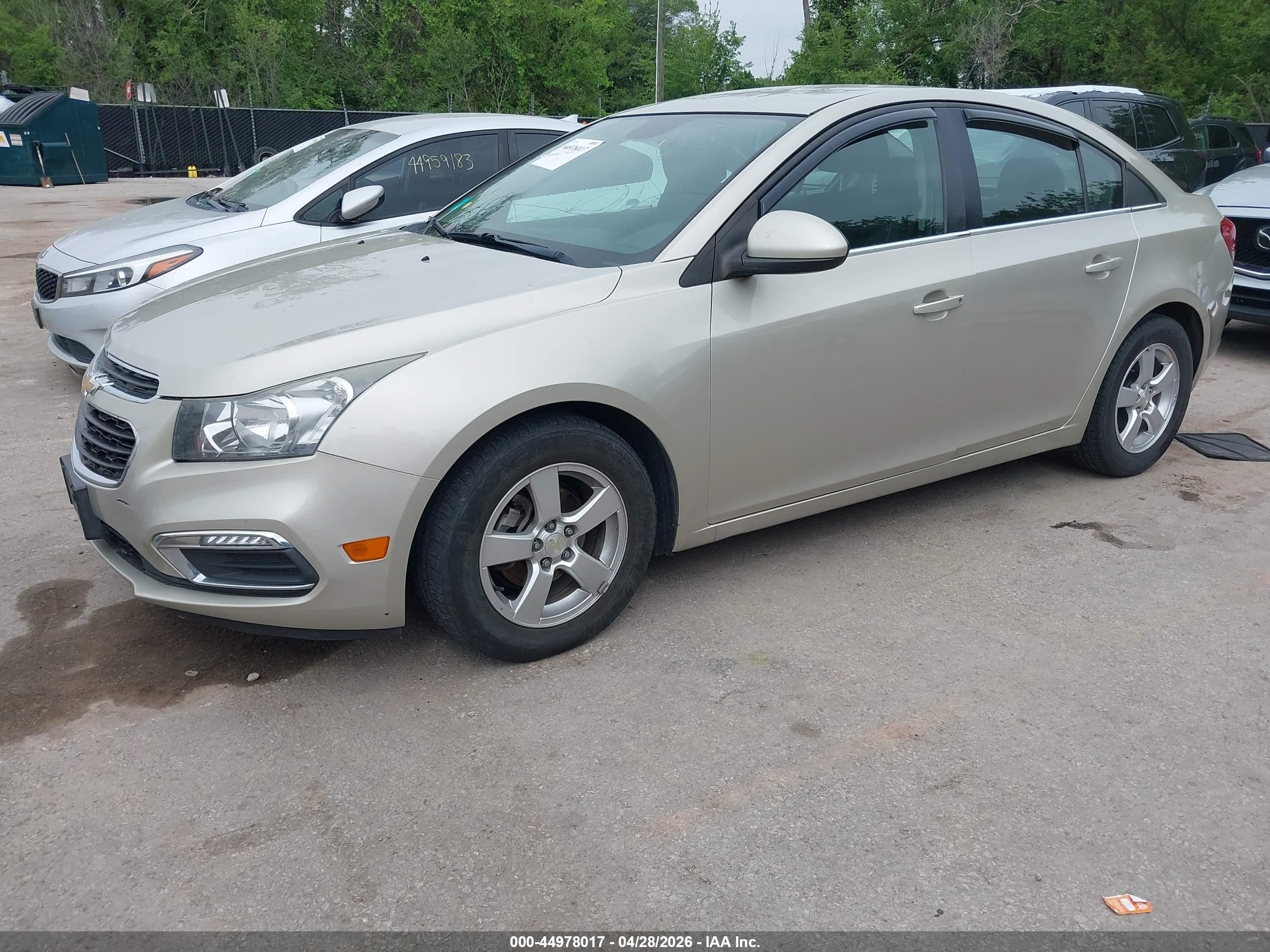 2015 Chevrolet Cruze 1lt Auto Tan vin: 1G1PC5SB7F7140511