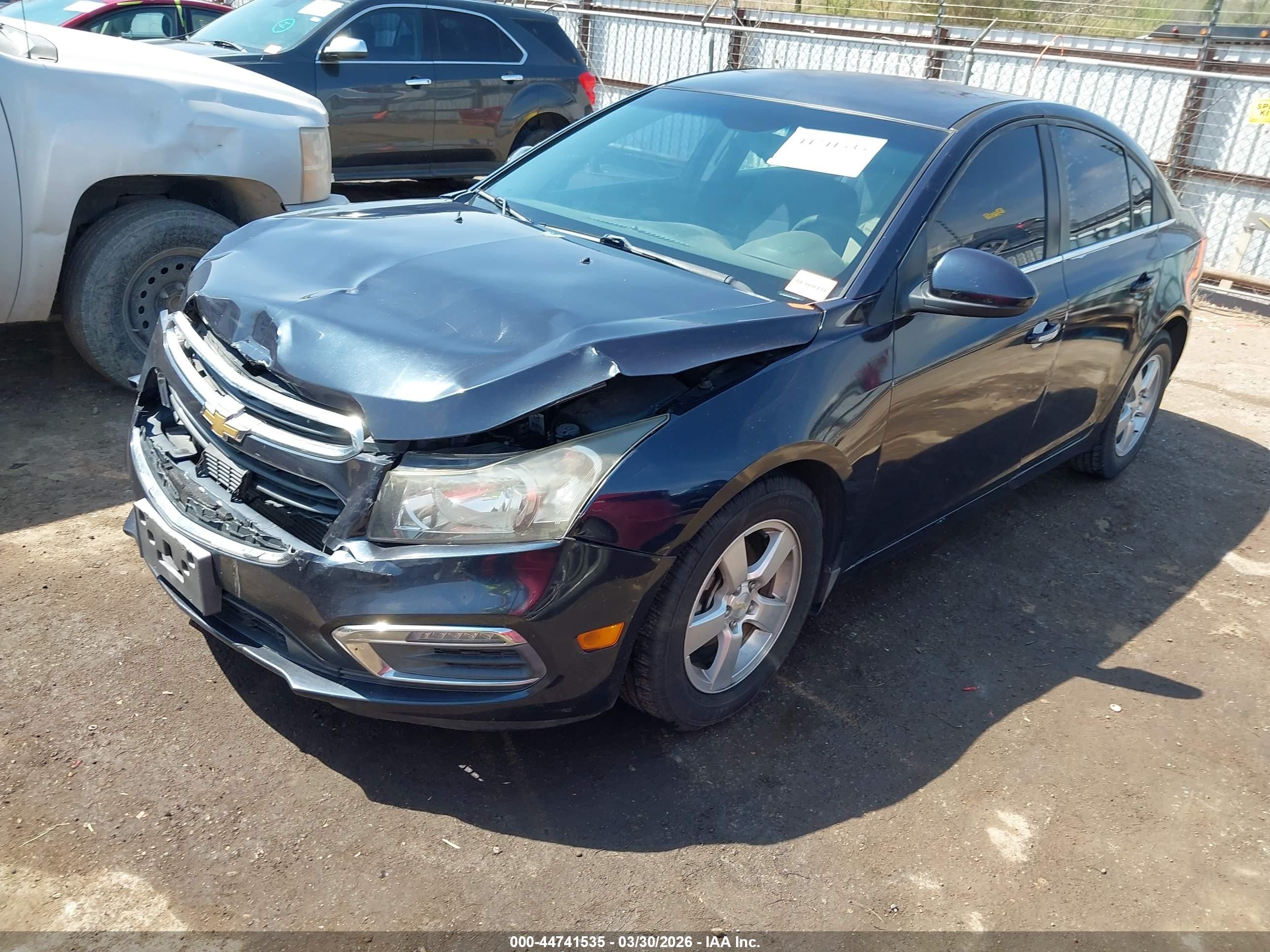 2015 Chevrolet Cruze 1lt Auto Blue vin: 1G1PC5SB7F7142792