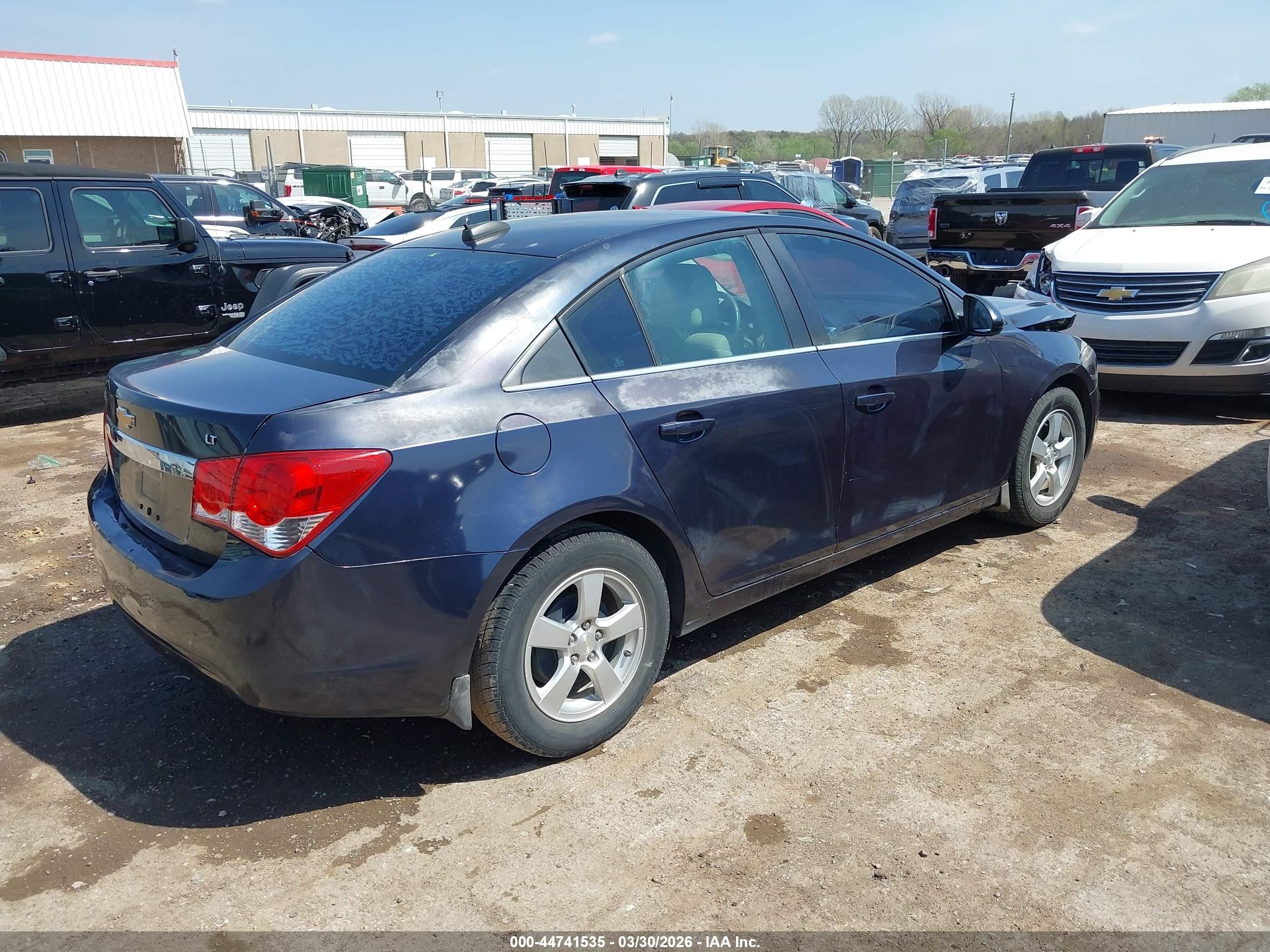 2015 Chevrolet Cruze 1lt Auto Blue vin: 1G1PC5SB7F7142792