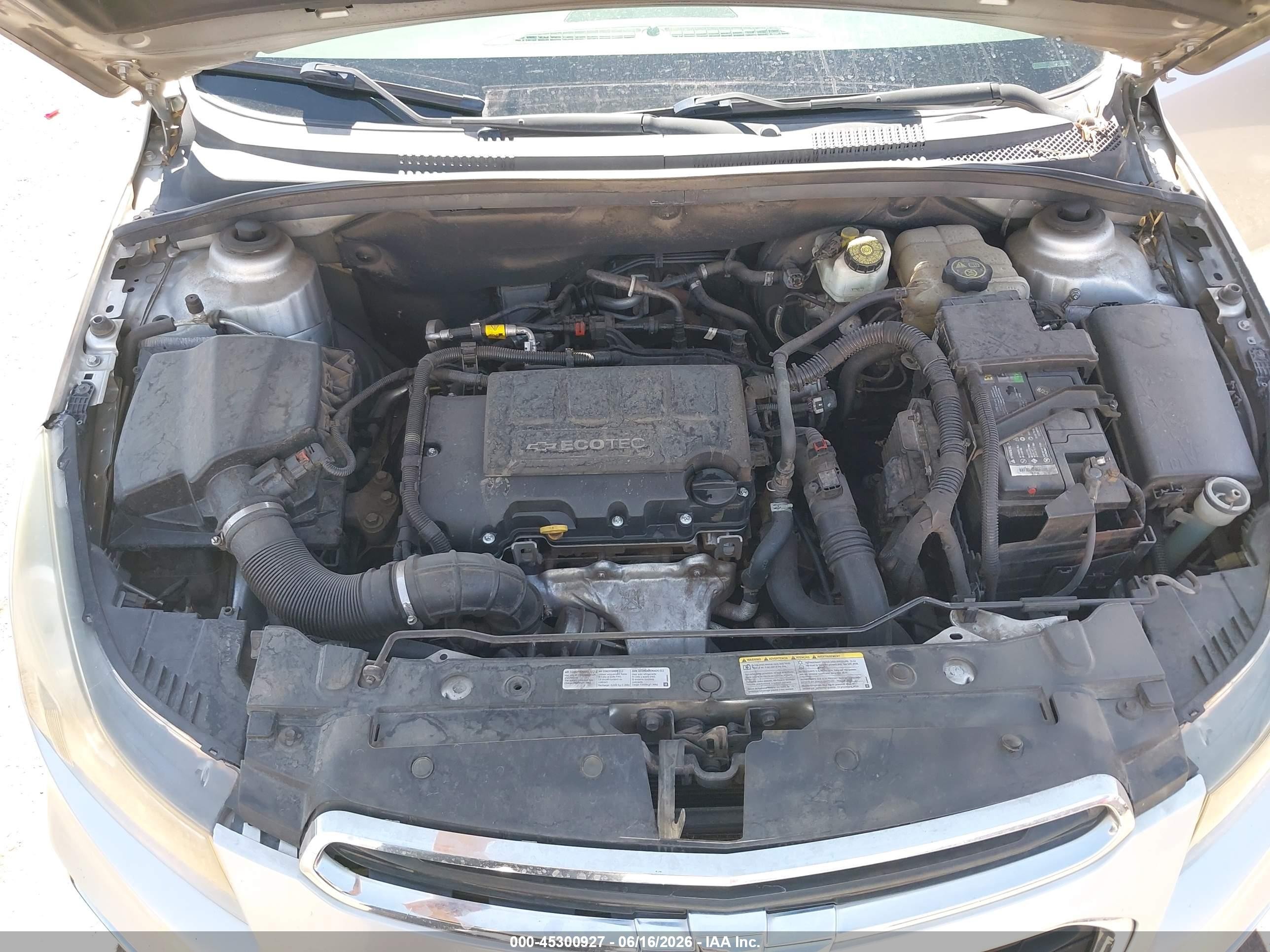 2015 Chevrolet Cruze 1lt Auto Silver vin: 1G1PC5SB7F7150360