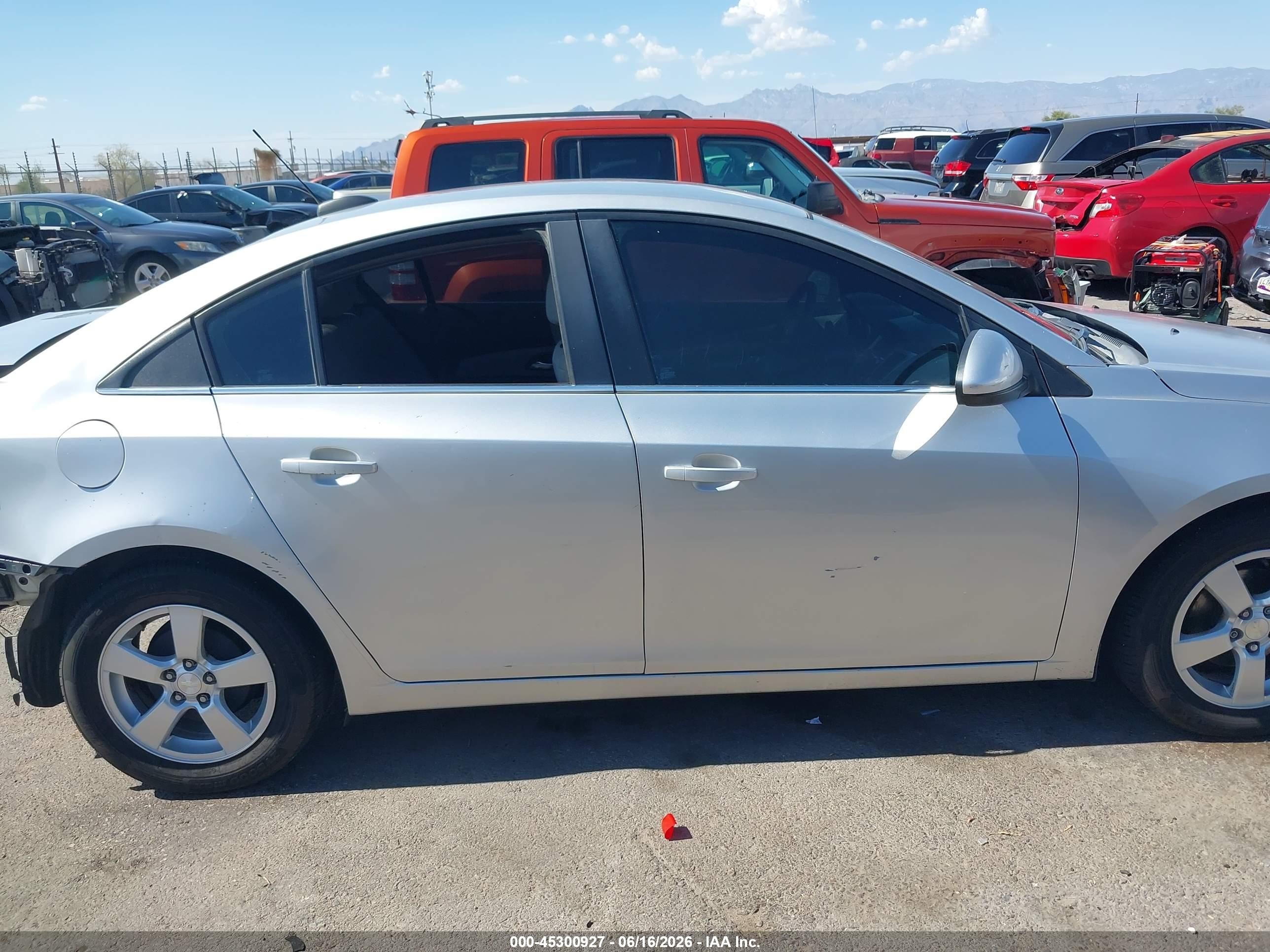 2015 Chevrolet Cruze 1lt Auto Silver vin: 1G1PC5SB7F7150360