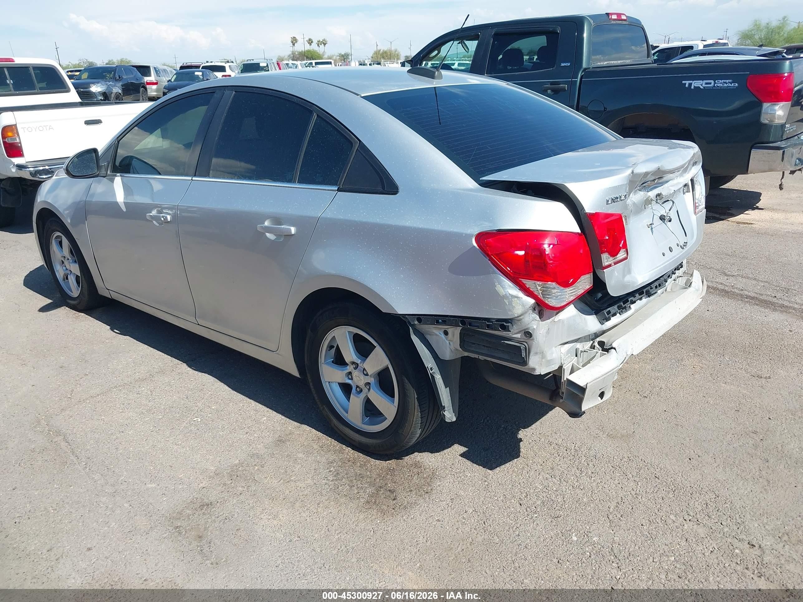 2015 Chevrolet Cruze 1lt Auto Silver vin: 1G1PC5SB7F7150360