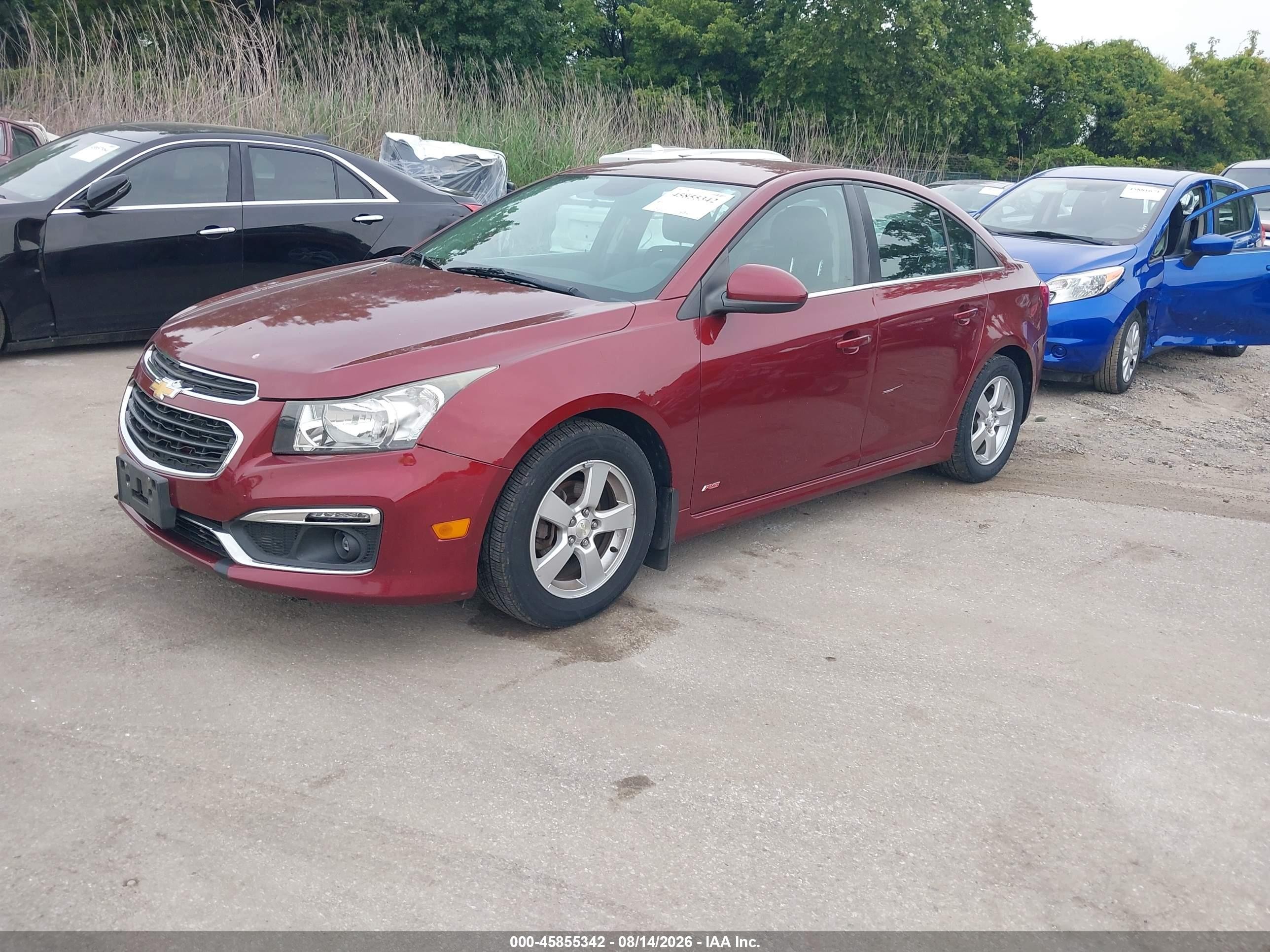 2015 Chevrolet Cruze 1lt Auto Красный vin: 1G1PC5SB7F7164842