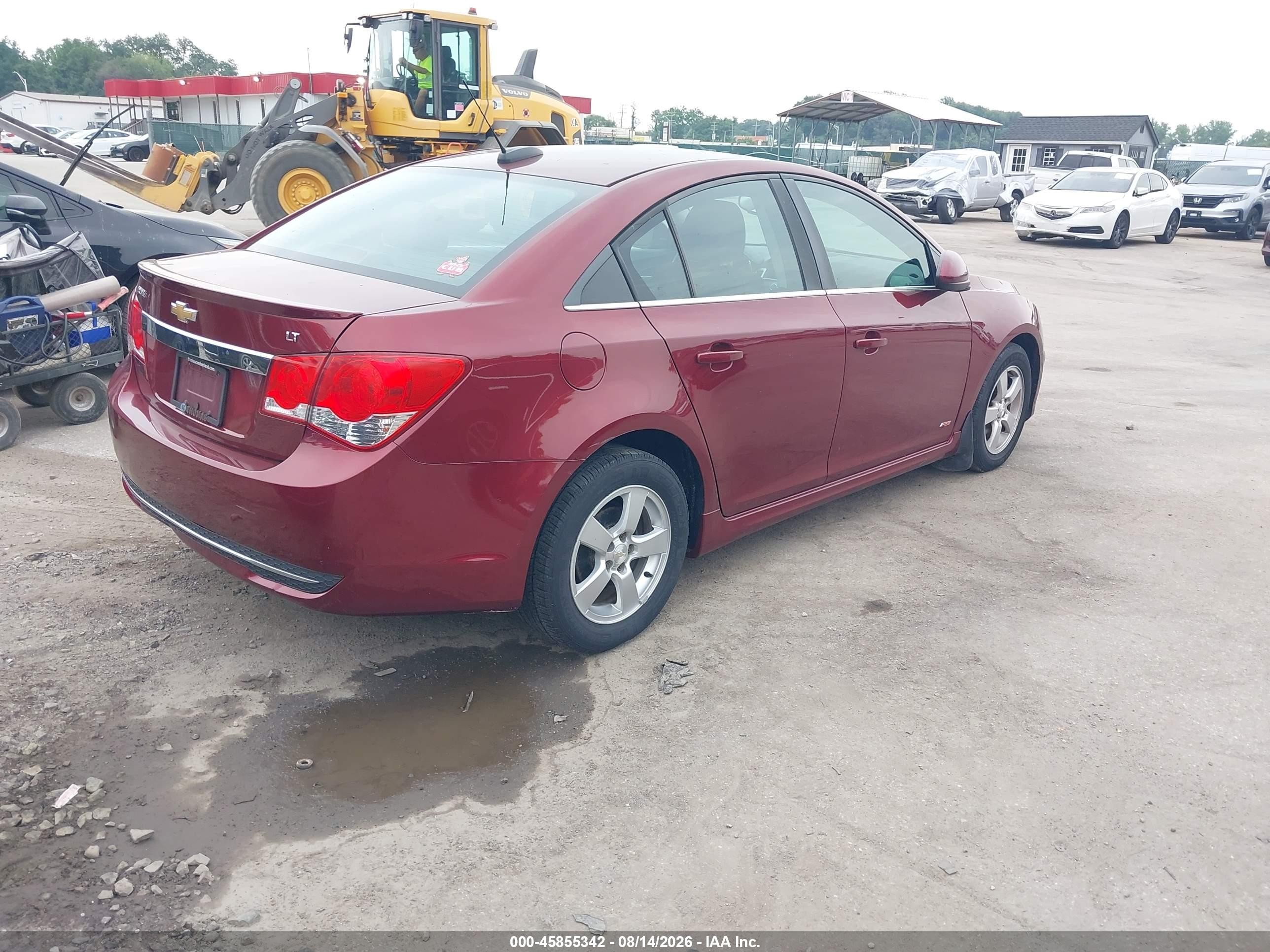 2015 Chevrolet Cruze 1lt Auto Красный vin: 1G1PC5SB7F7164842