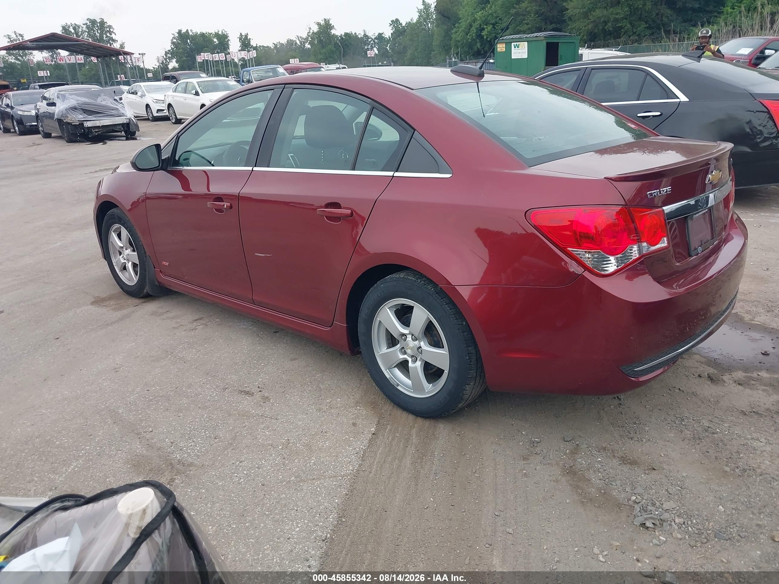 2015 Chevrolet Cruze 1lt Auto Красный vin: 1G1PC5SB7F7164842