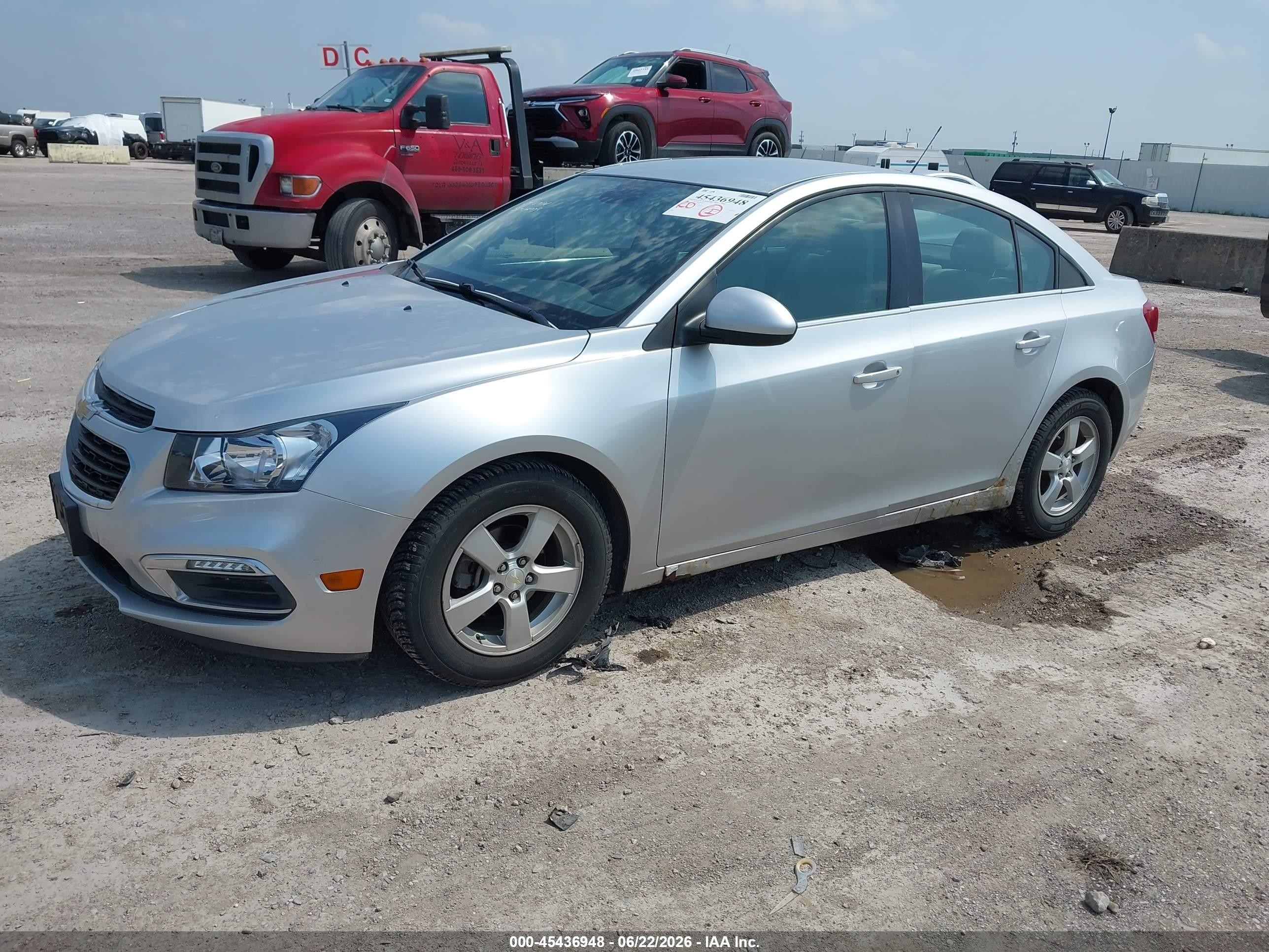 2015 Chevrolet Cruze 1lt Auto Silver vin: 1G1PC5SB7F7165506