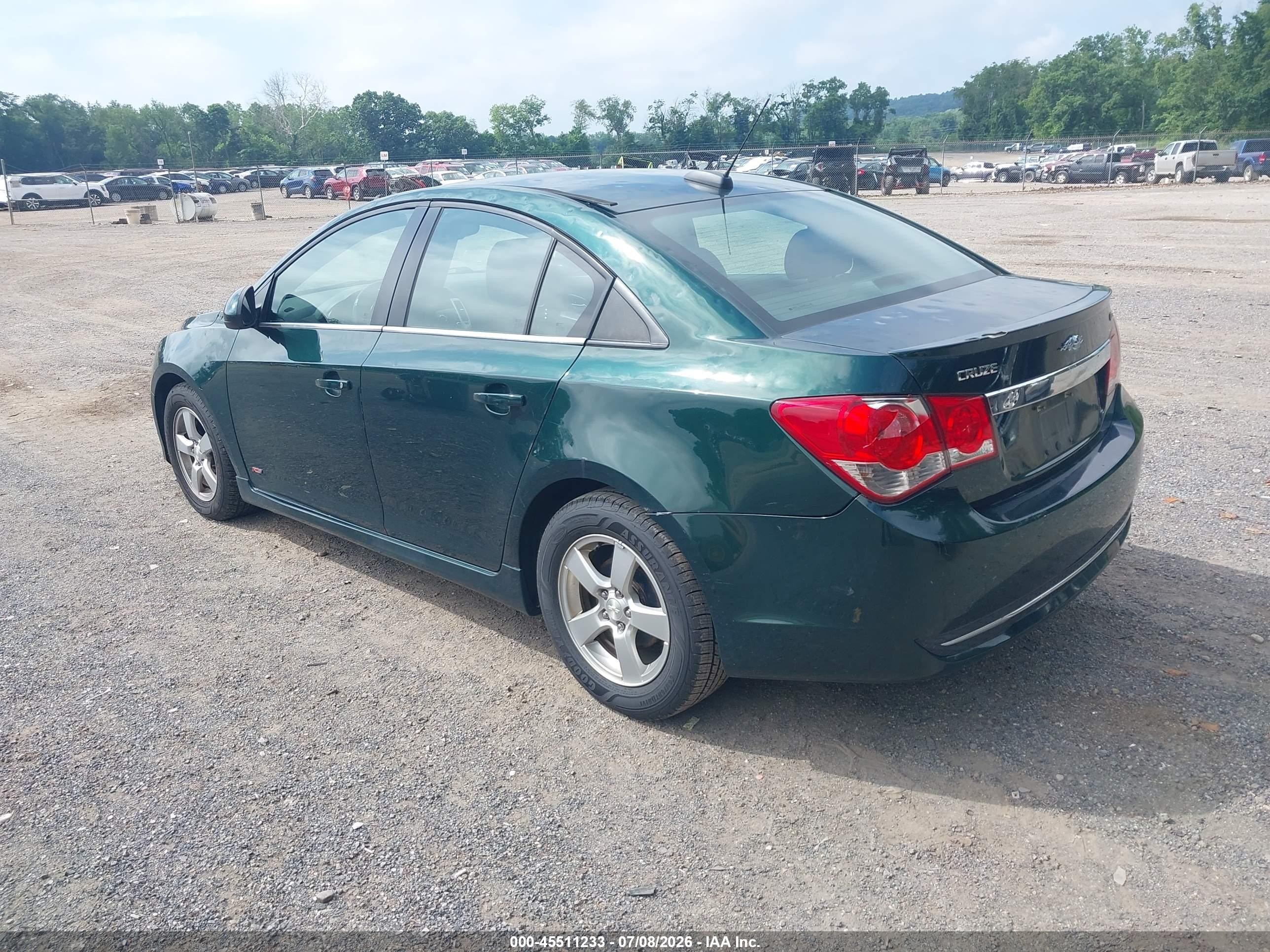 2015 Chevrolet Cruze 1lt Auto Green vin: 1G1PC5SB7F7168745