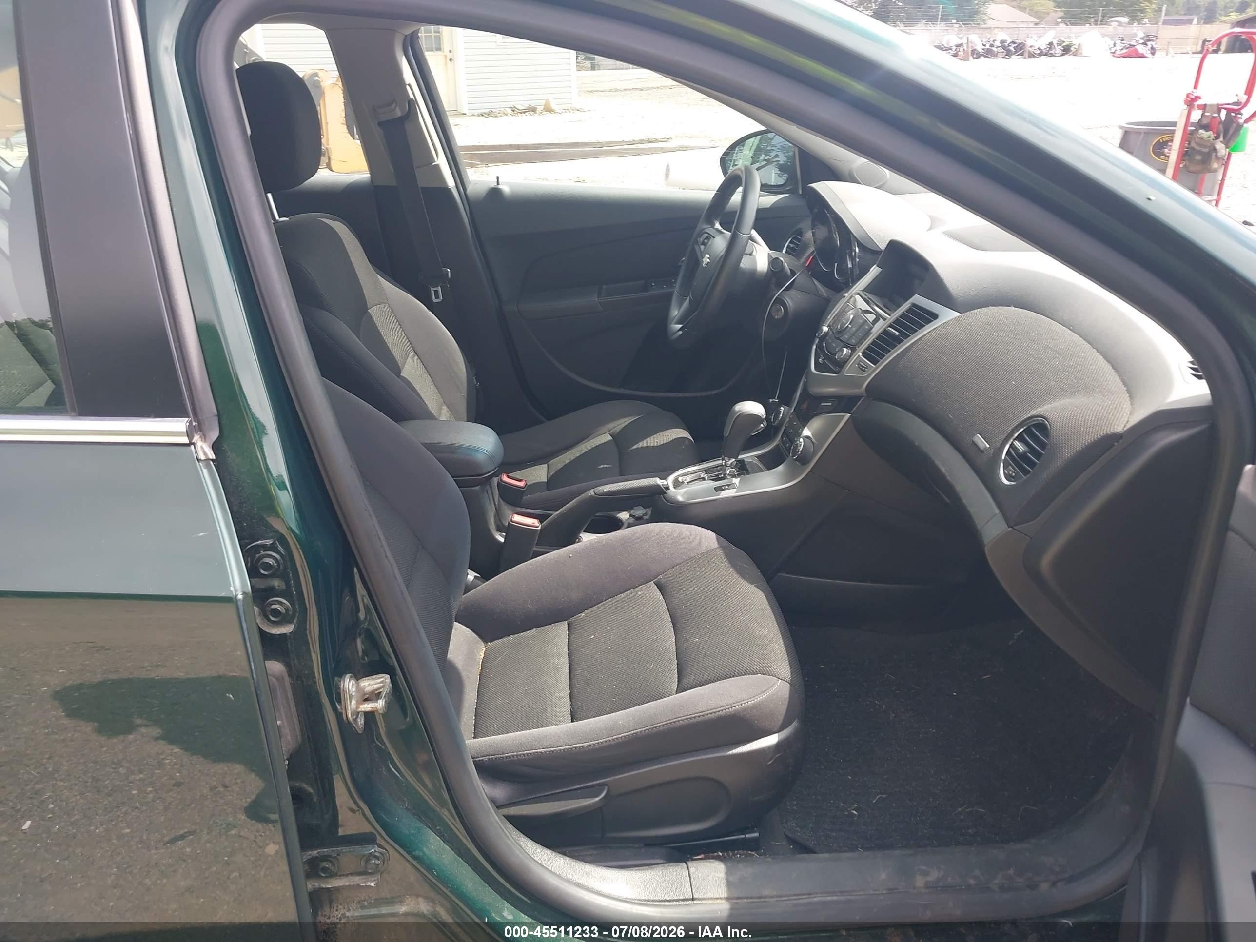 2015 Chevrolet Cruze 1lt Auto Green vin: 1G1PC5SB7F7168745