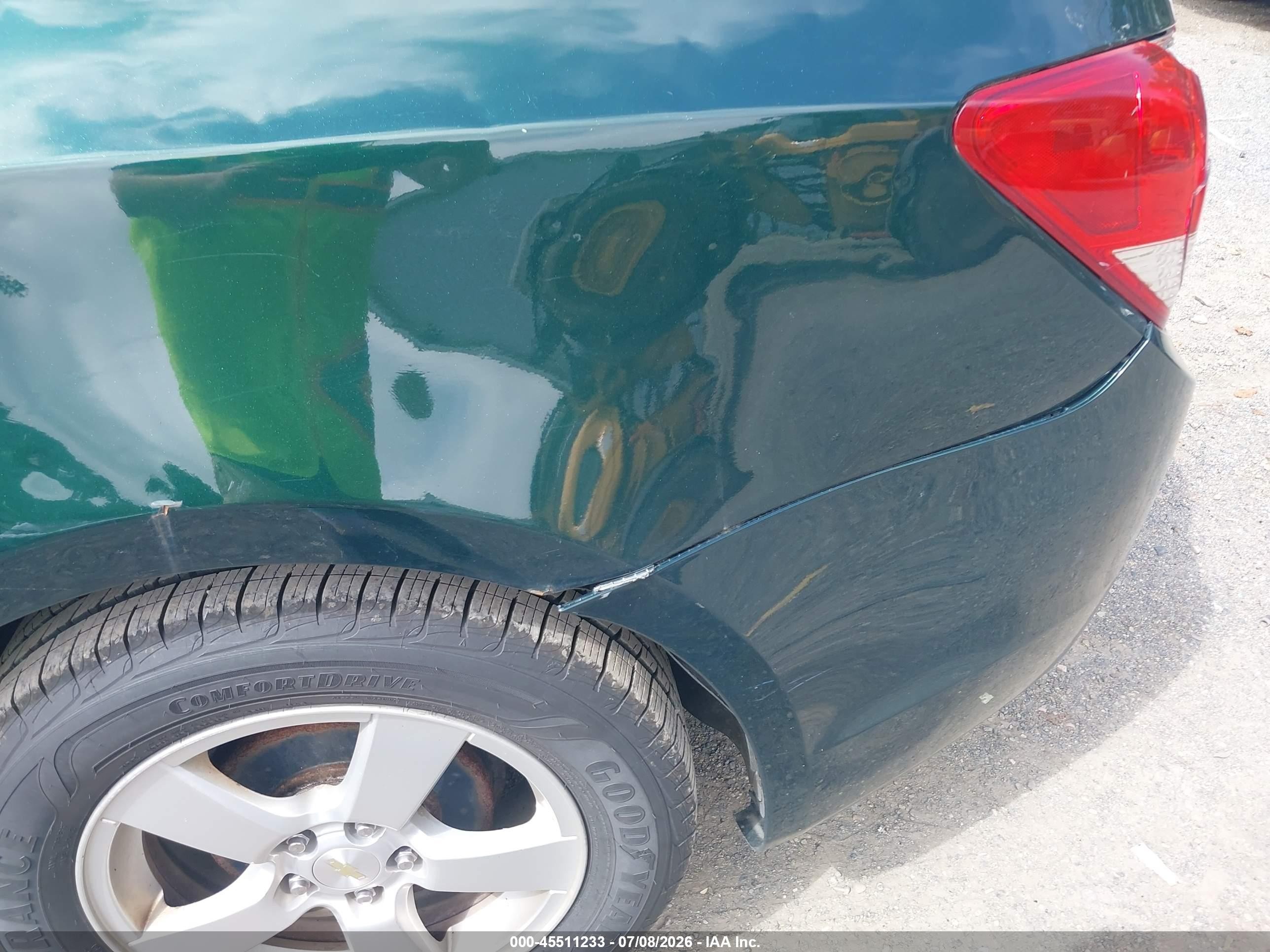 2015 Chevrolet Cruze 1lt Auto Green vin: 1G1PC5SB7F7168745