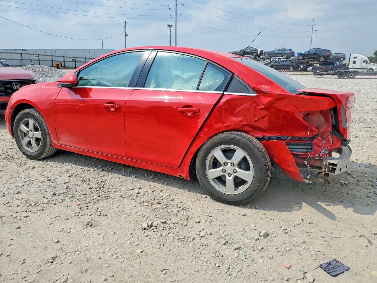 2015 Chevrolet Cruze Lt Red vin: 1G1PC5SB7F7169541