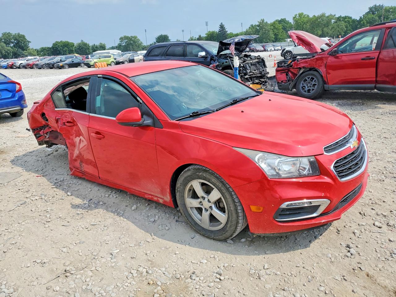 2015 Chevrolet Cruze Lt Red vin: 1G1PC5SB7F7169541