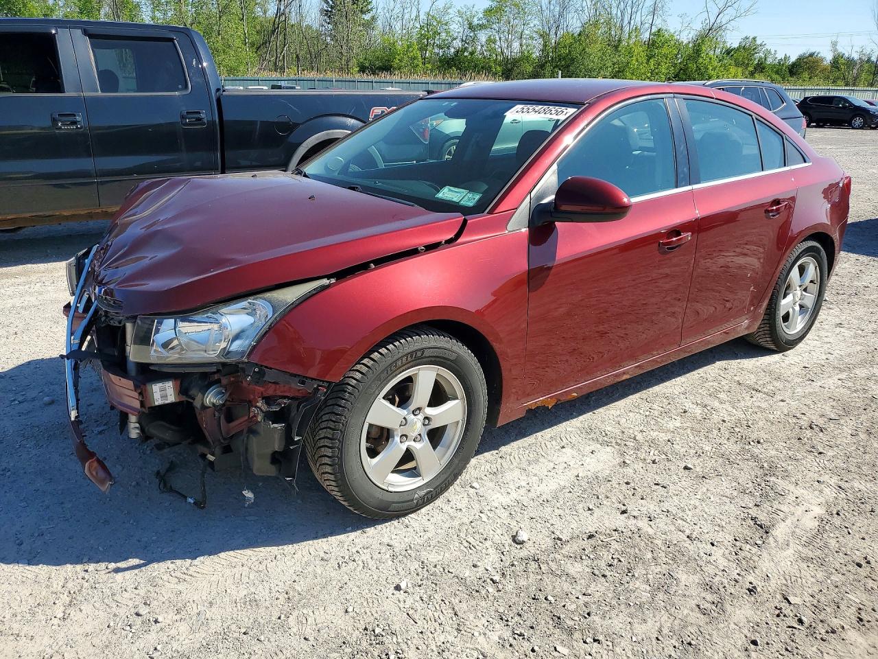 2015 Chevrolet Cruze Lt Red vin: 1G1PC5SB7F7177753
