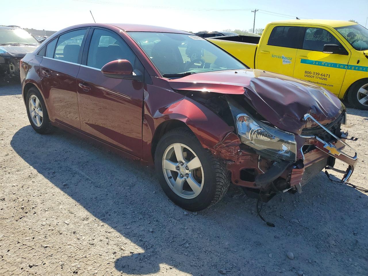 2015 Chevrolet Cruze Lt Red vin: 1G1PC5SB7F7177753