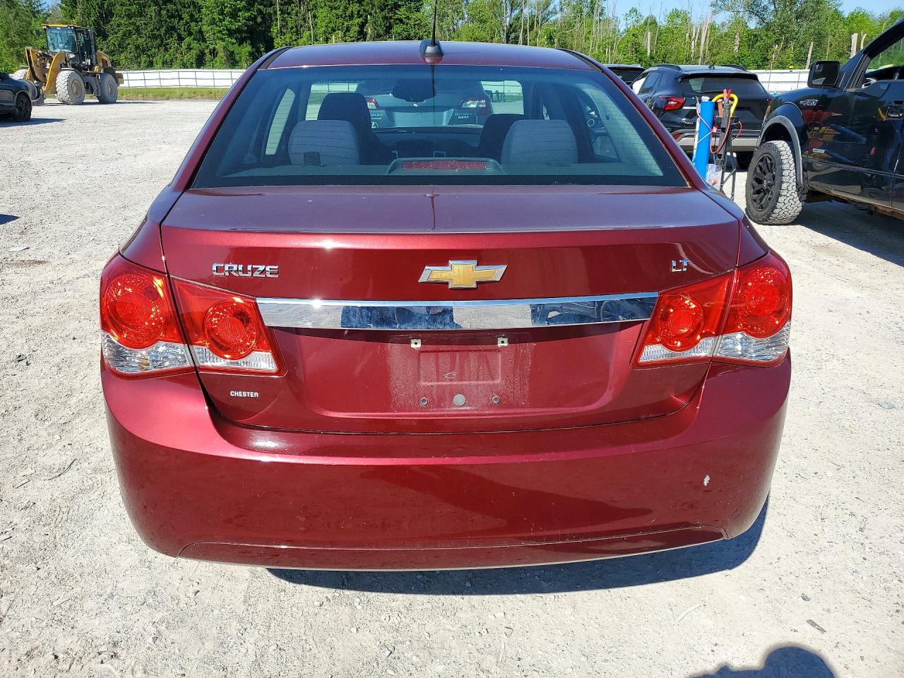 2015 Chevrolet Cruze Lt Red vin: 1G1PC5SB7F7177753