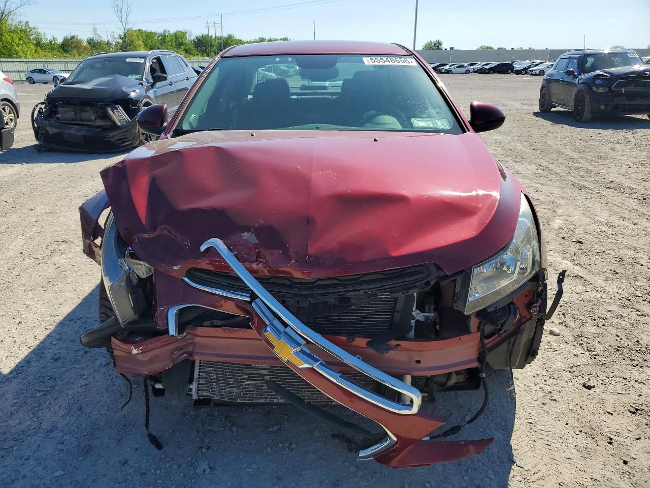 2015 Chevrolet Cruze Lt Red vin: 1G1PC5SB7F7177753