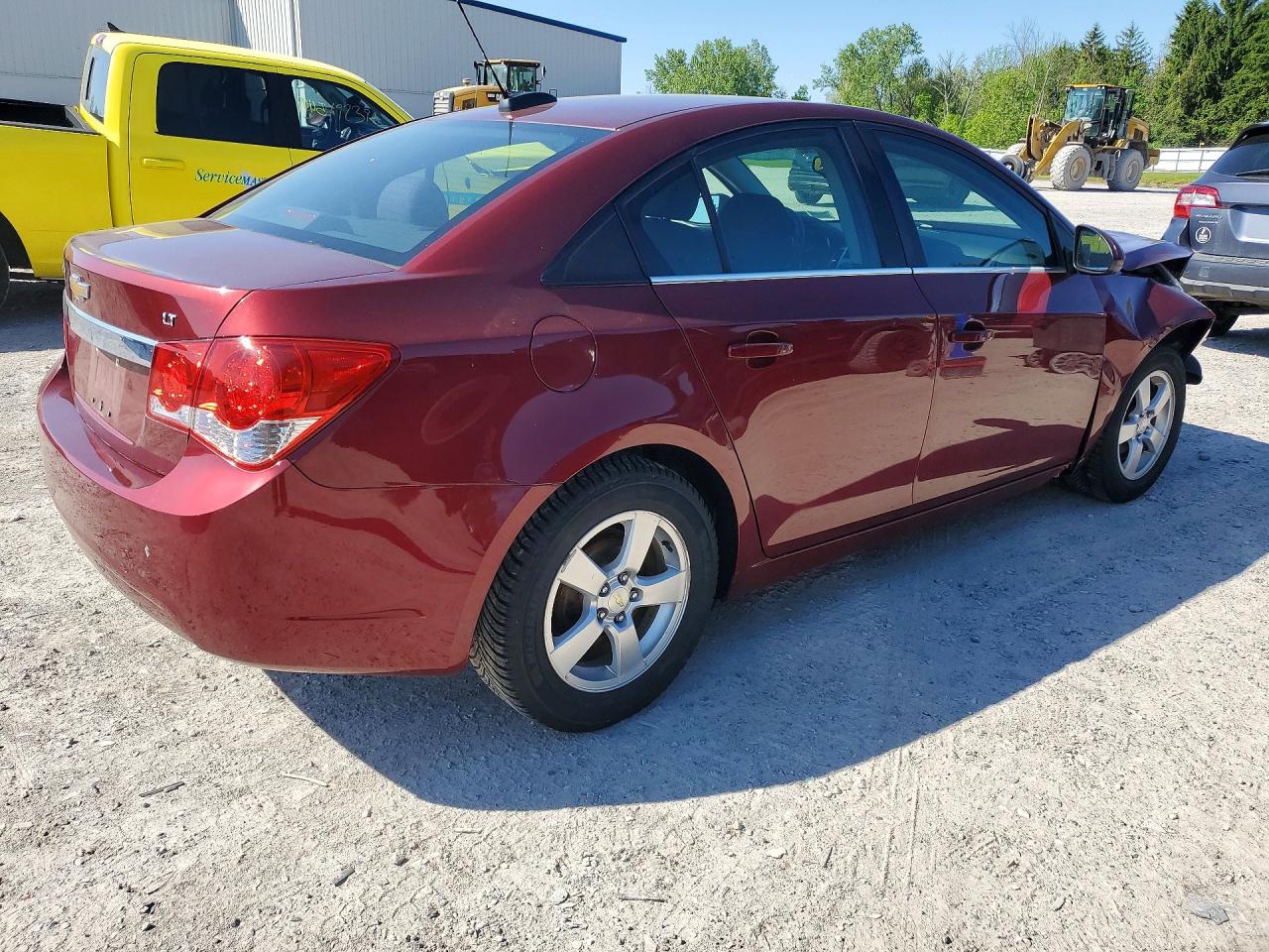 2015 Chevrolet Cruze Lt Red vin: 1G1PC5SB7F7177753