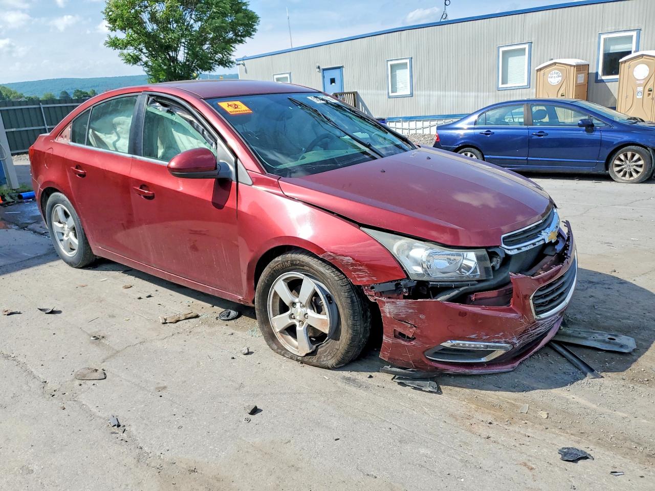 2015 Chevrolet Cruze Lt Maroon vin: 1G1PC5SB7F7183911