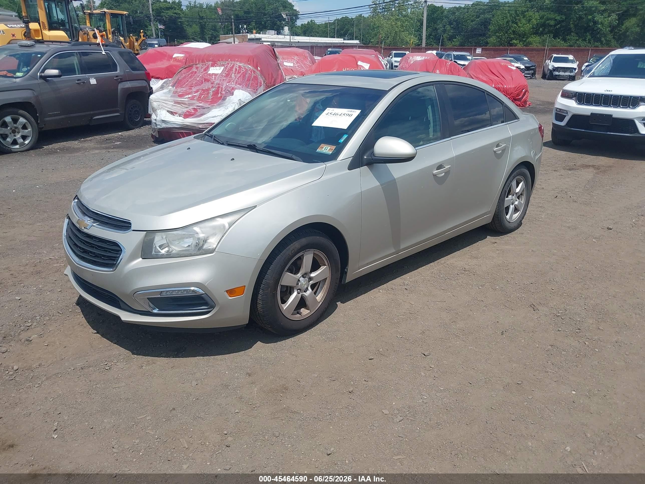 2015 Chevrolet Cruze 1lt Auto Beige vin: 1G1PC5SB7F7183939