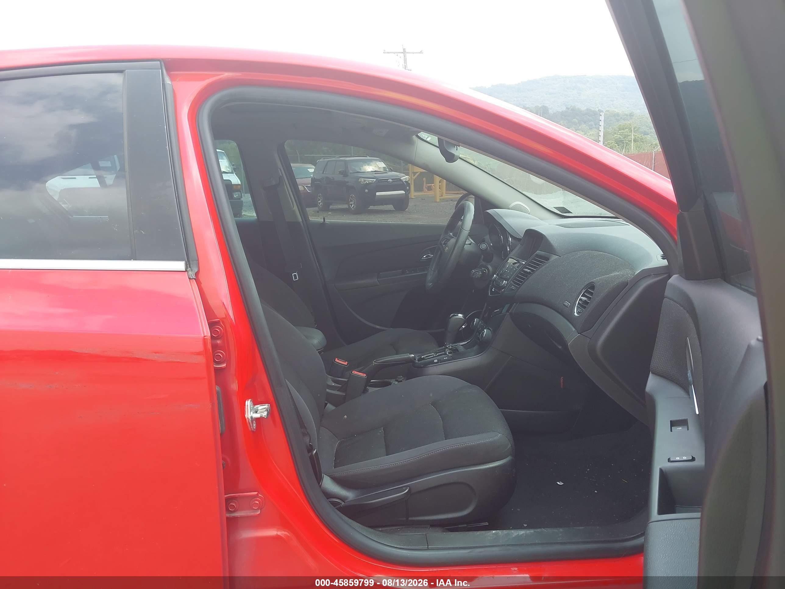 2015 Chevrolet Cruze 1lt Auto Red vin: 1G1PC5SB7F7187361