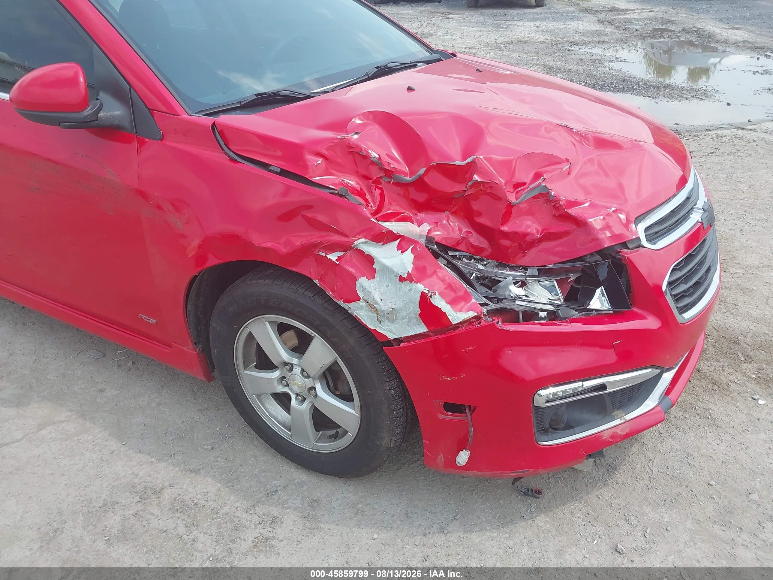 2015 Chevrolet Cruze 1lt Auto Red vin: 1G1PC5SB7F7187361
