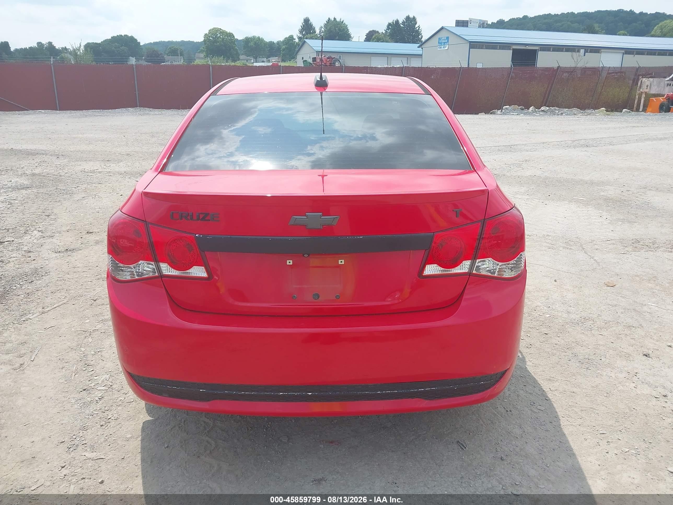 2015 Chevrolet Cruze 1lt Auto Red vin: 1G1PC5SB7F7187361