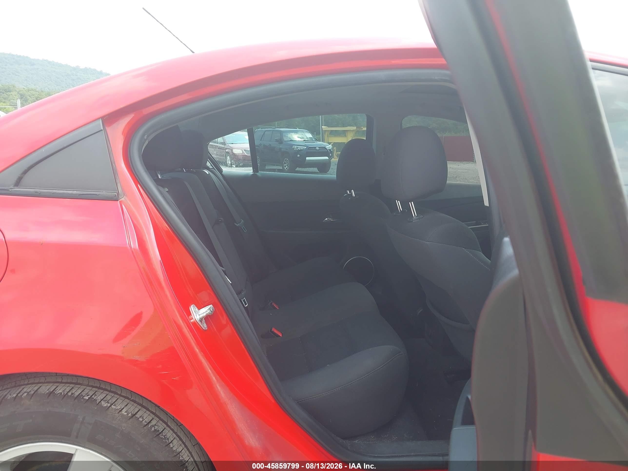 2015 Chevrolet Cruze 1lt Auto Red vin: 1G1PC5SB7F7187361