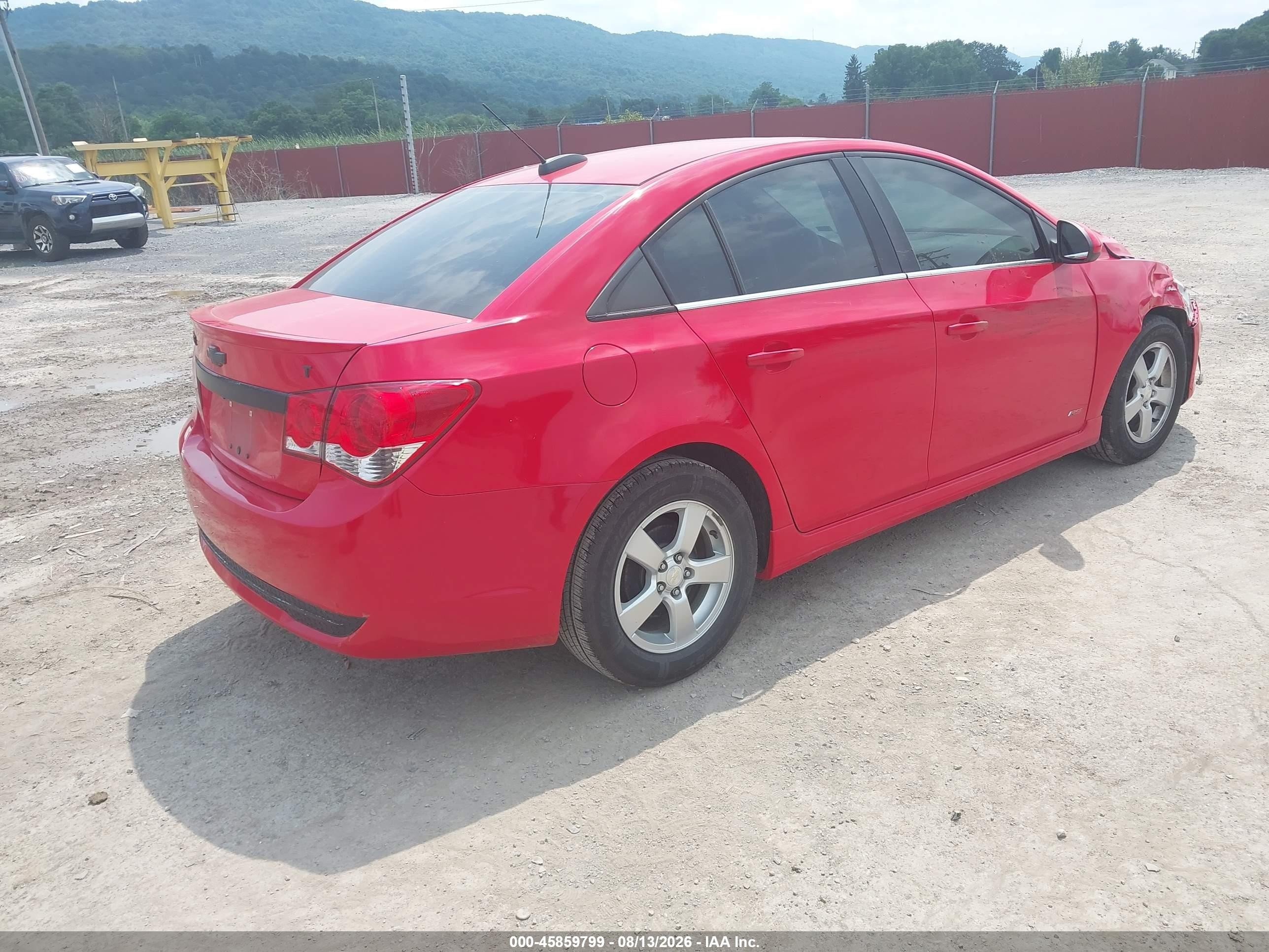 2015 Chevrolet Cruze 1lt Auto Red vin: 1G1PC5SB7F7187361