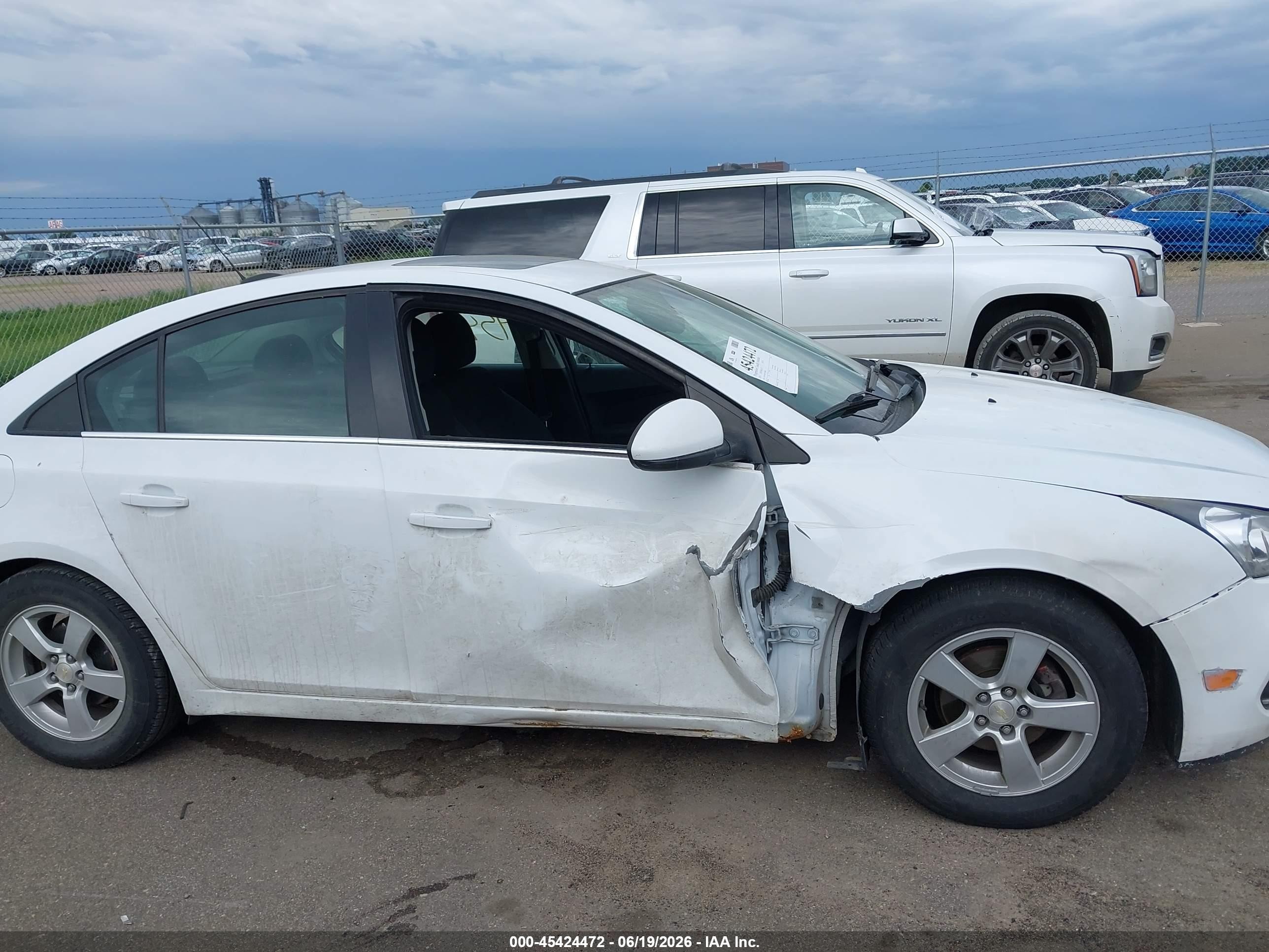 2015 Chevrolet Cruze 1lt Auto White vin: 1G1PC5SB7F7208094