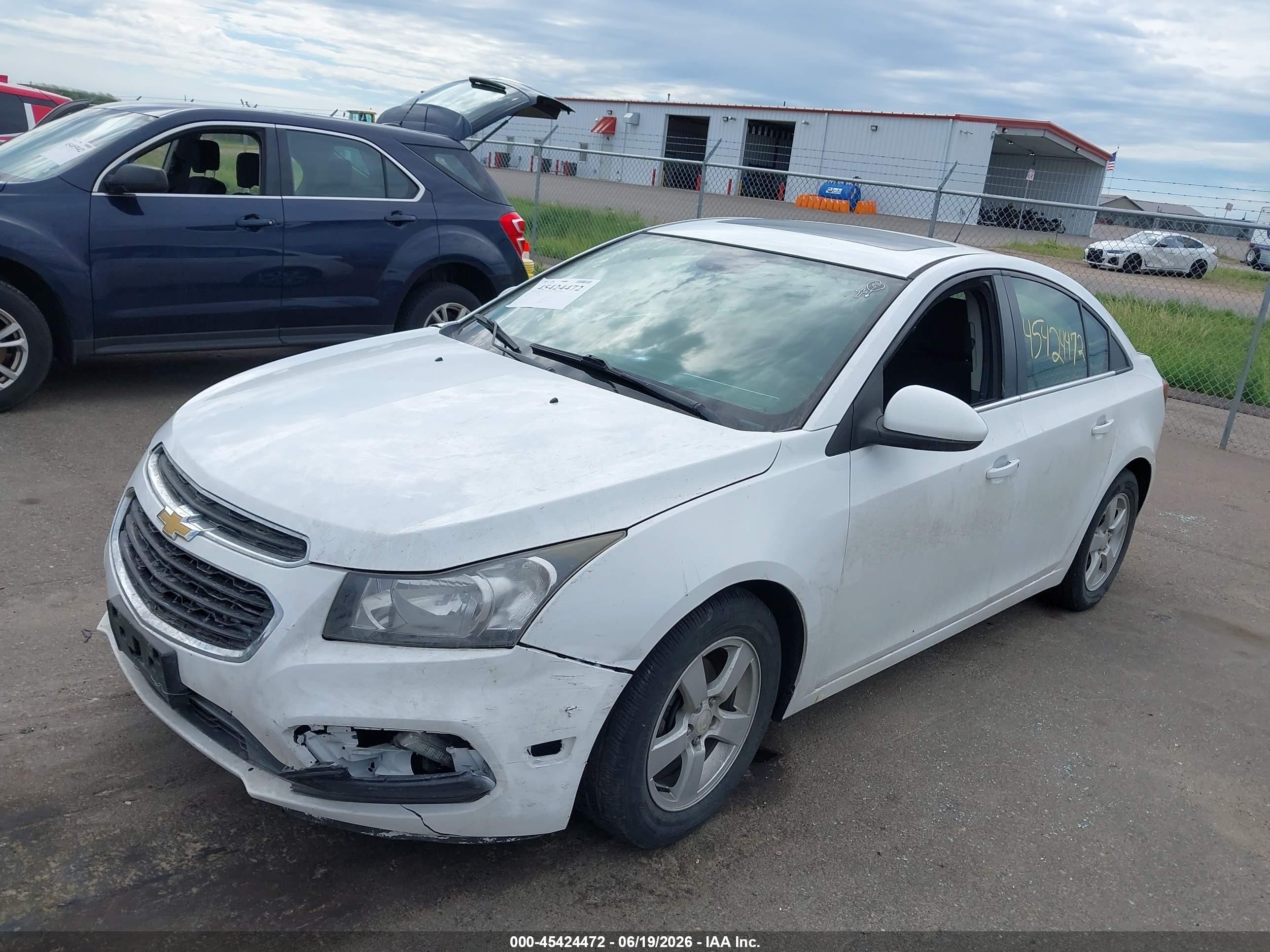 2015 Chevrolet Cruze 1lt Auto White vin: 1G1PC5SB7F7208094