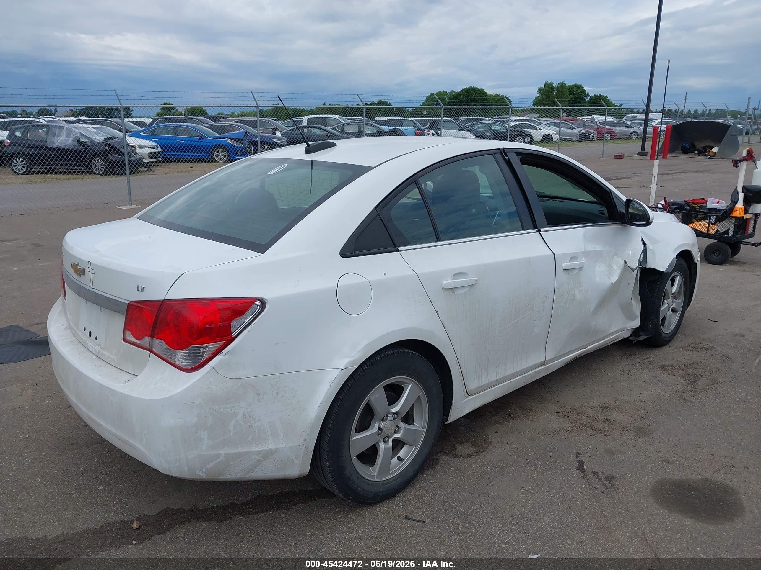 2015 Chevrolet Cruze 1lt Auto White vin: 1G1PC5SB7F7208094