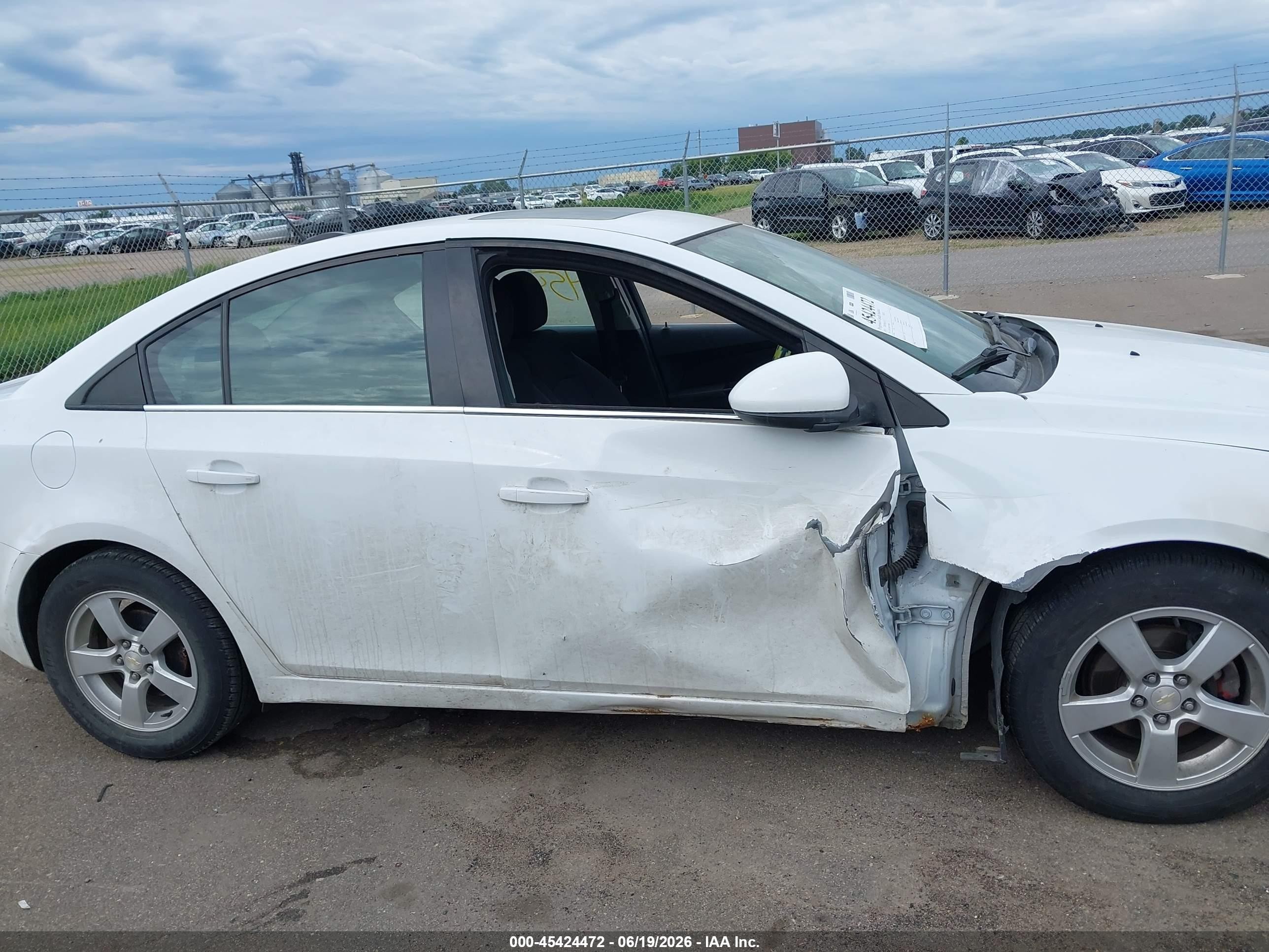2015 Chevrolet Cruze 1lt Auto White vin: 1G1PC5SB7F7208094