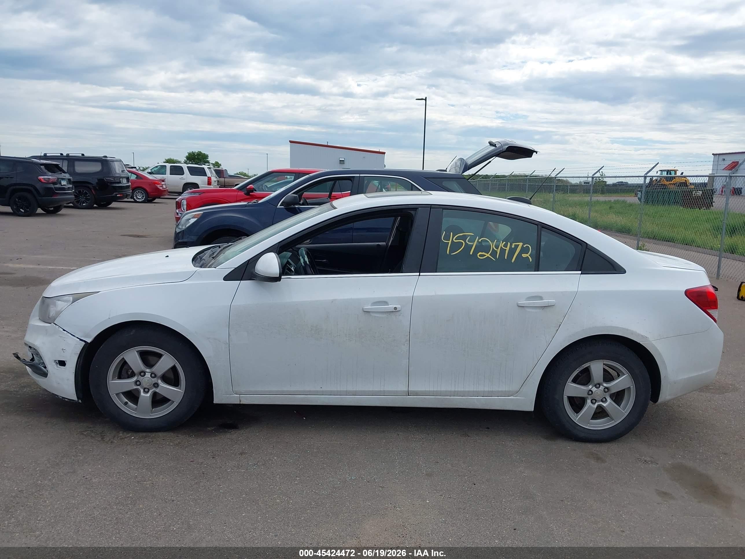 2015 Chevrolet Cruze 1lt Auto White vin: 1G1PC5SB7F7208094