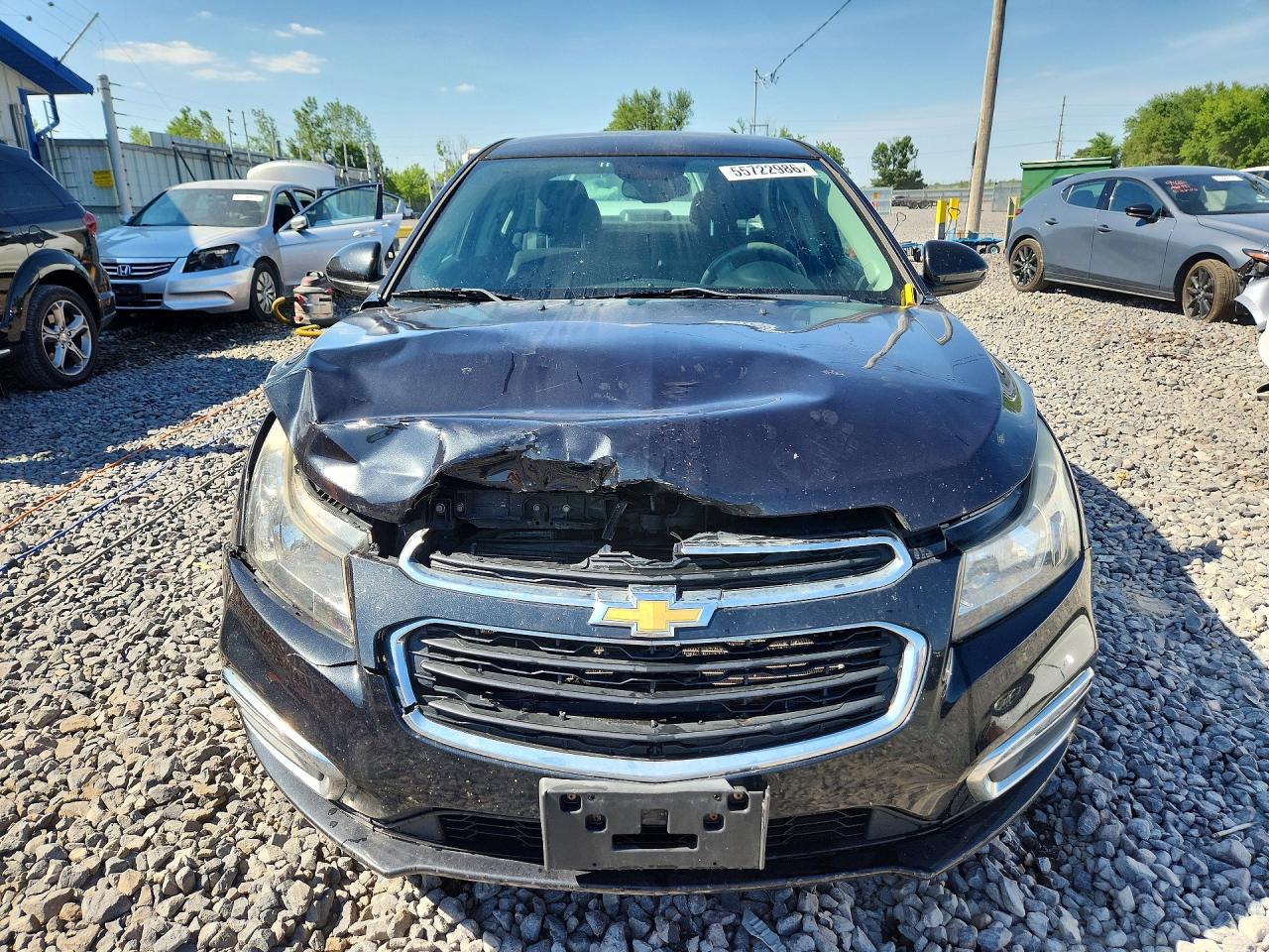 2015 Chevrolet Cruze Lt Black vin: 1G1PC5SB7F7242827