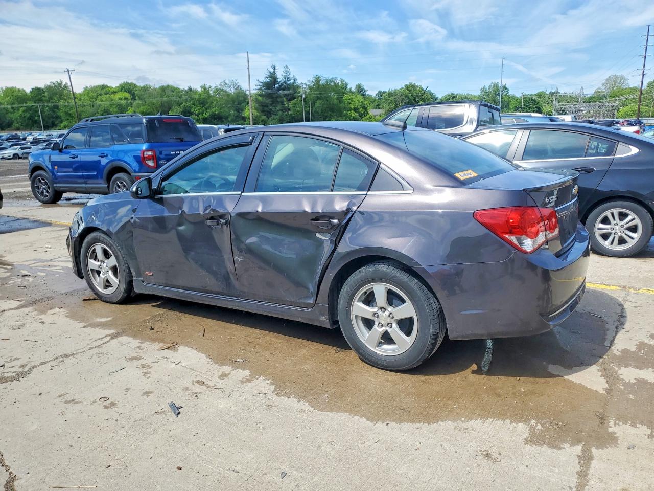 2015 Chevrolet Cruze Lt Gray vin: 1G1PC5SB7F7257327