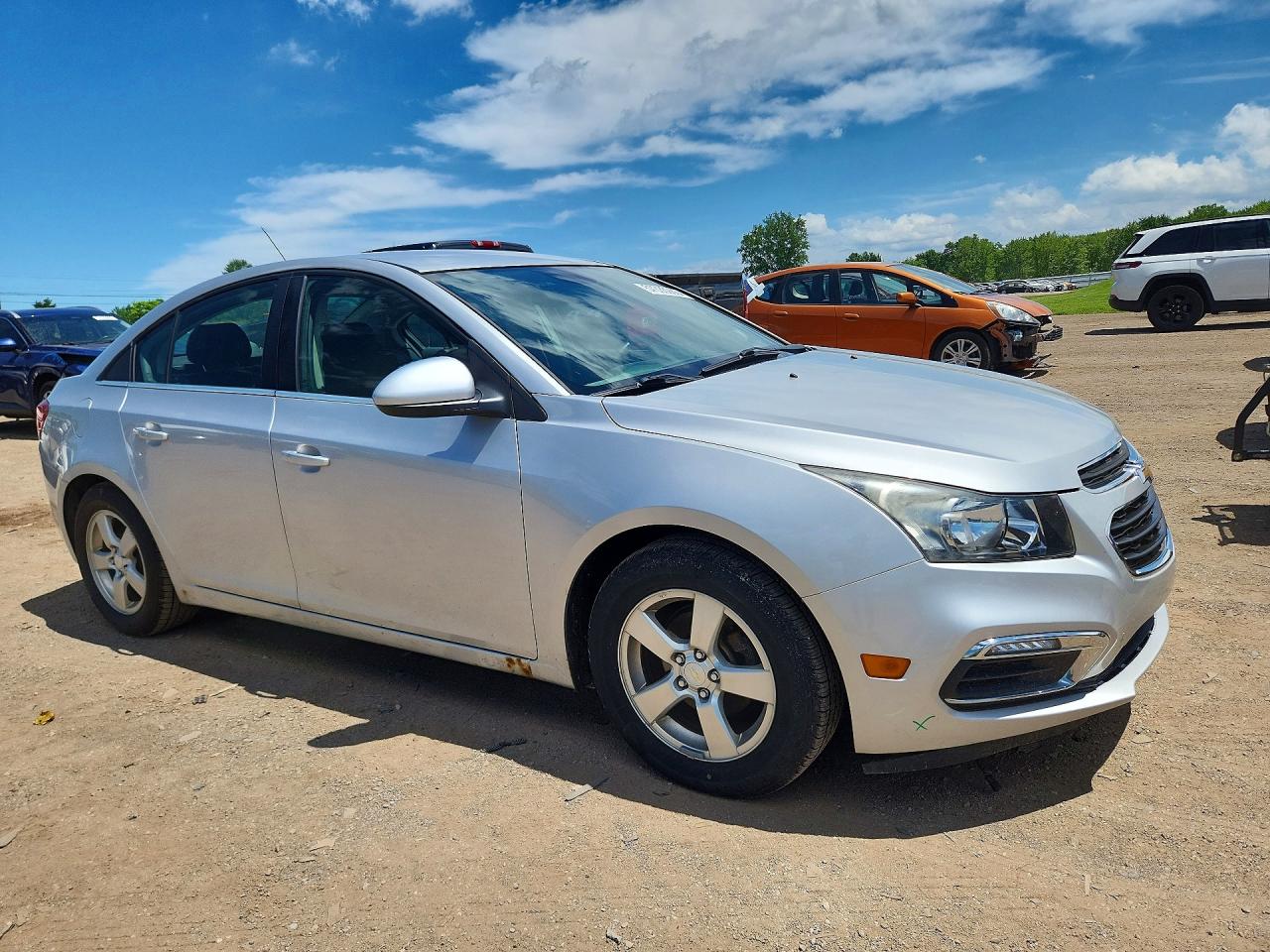 2015 Chevrolet Cruze Lt Silver vin: 1G1PC5SB7F7289761
