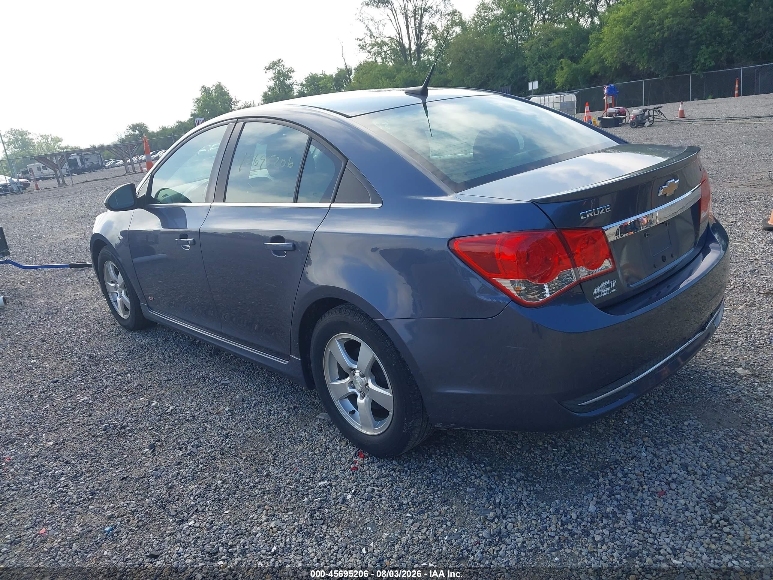 2013 Chevrolet Cruze 1lt Auto Light Blue vin: 1G1PC5SB8D7110883