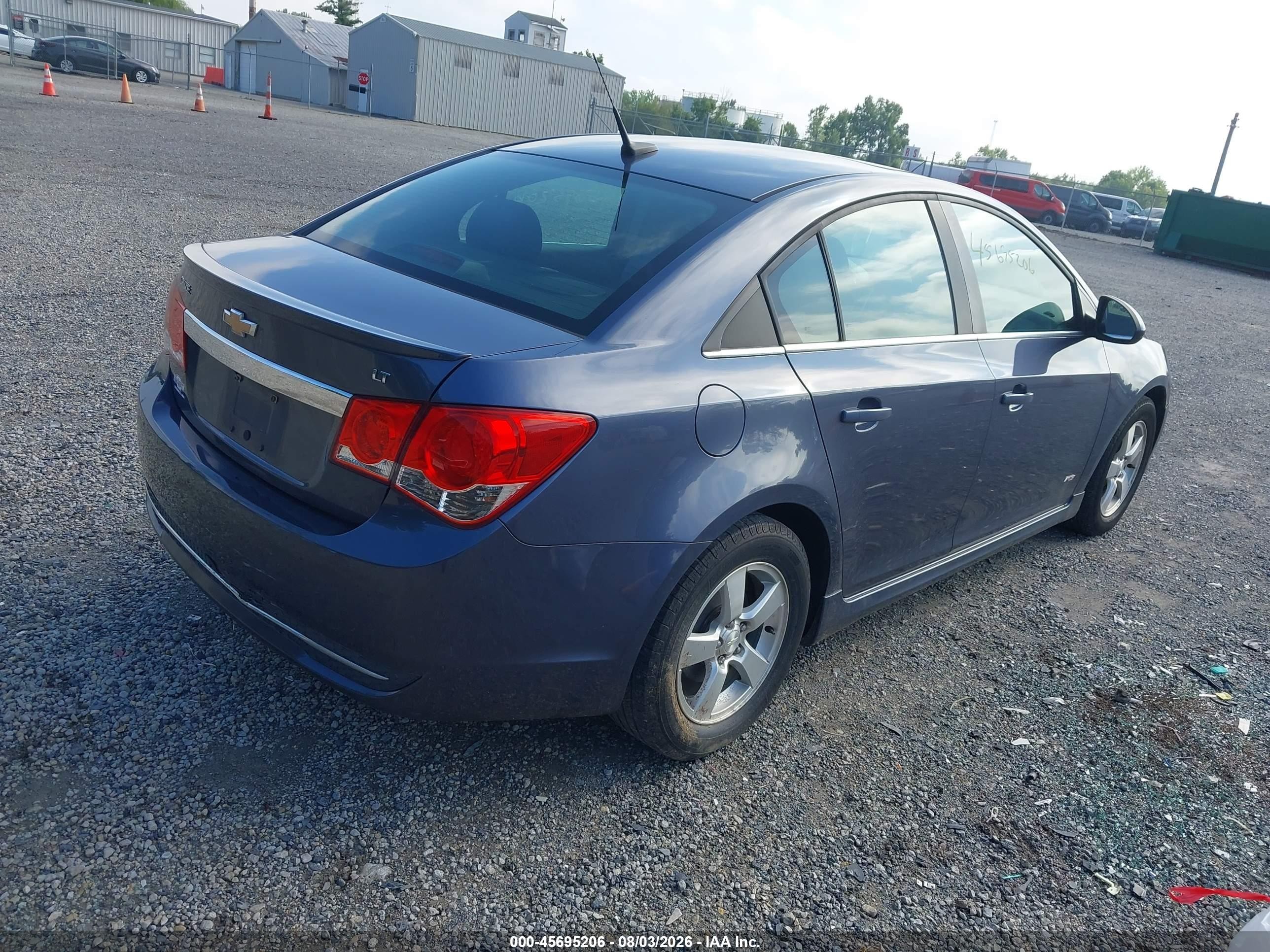 2013 Chevrolet Cruze 1lt Auto Light Blue vin: 1G1PC5SB8D7110883