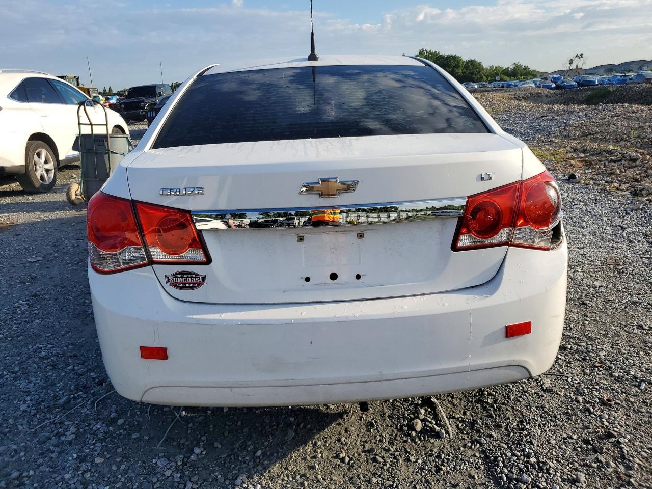 2013 Chevrolet Cruze Lt White vin: 1G1PC5SB8D7135136