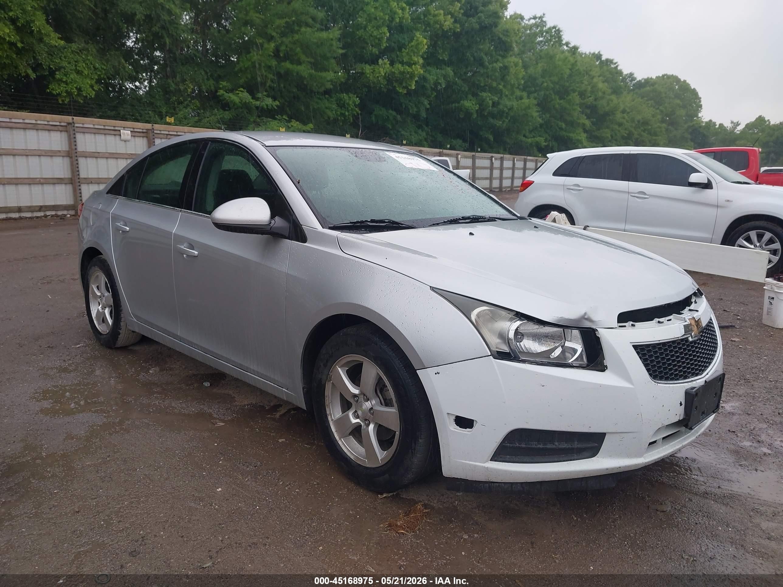 2013 Chevrolet Cruze 1lt Auto Silver vin: 1G1PC5SB8D7145570