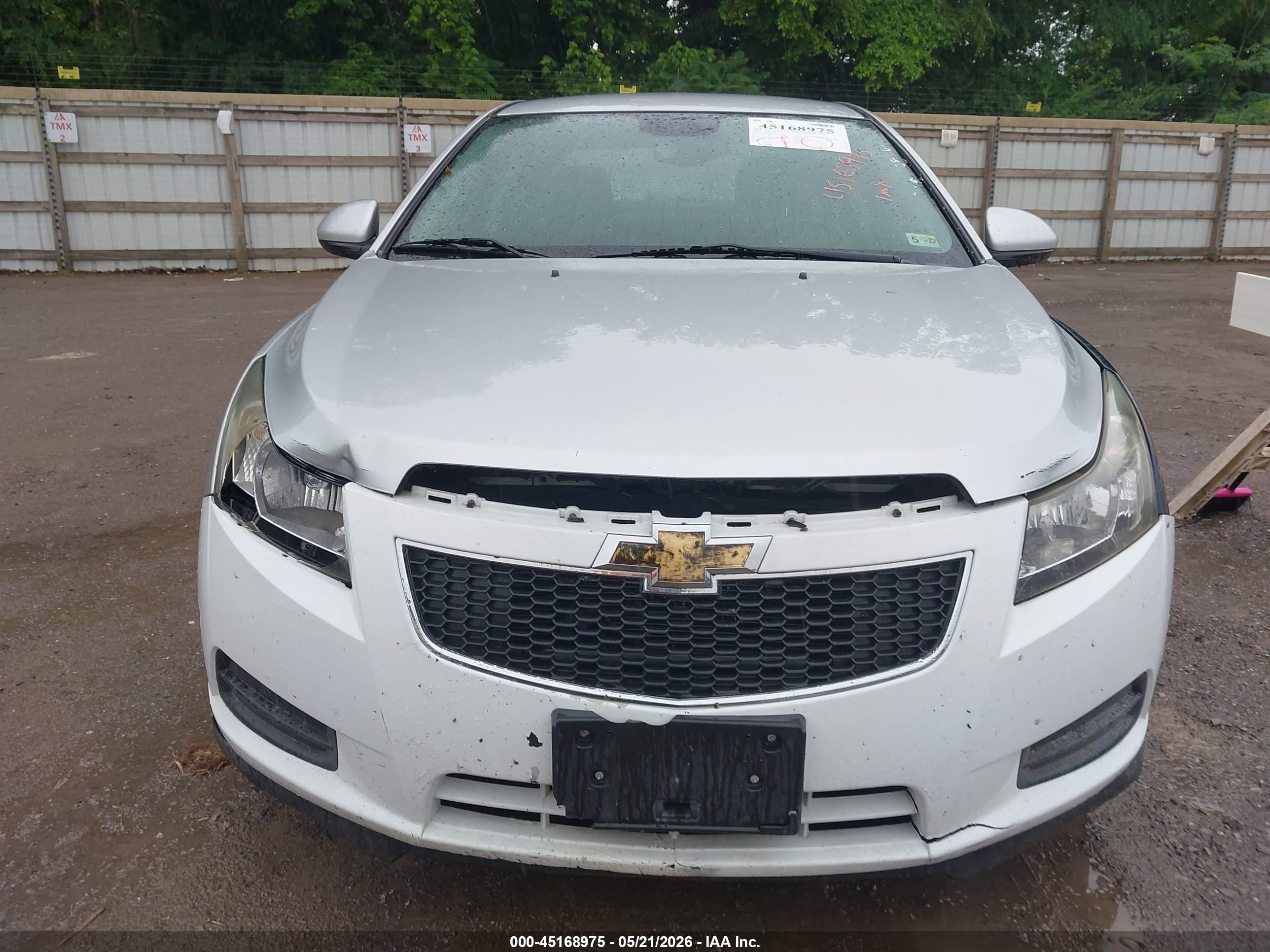 2013 Chevrolet Cruze 1lt Auto Silver vin: 1G1PC5SB8D7145570