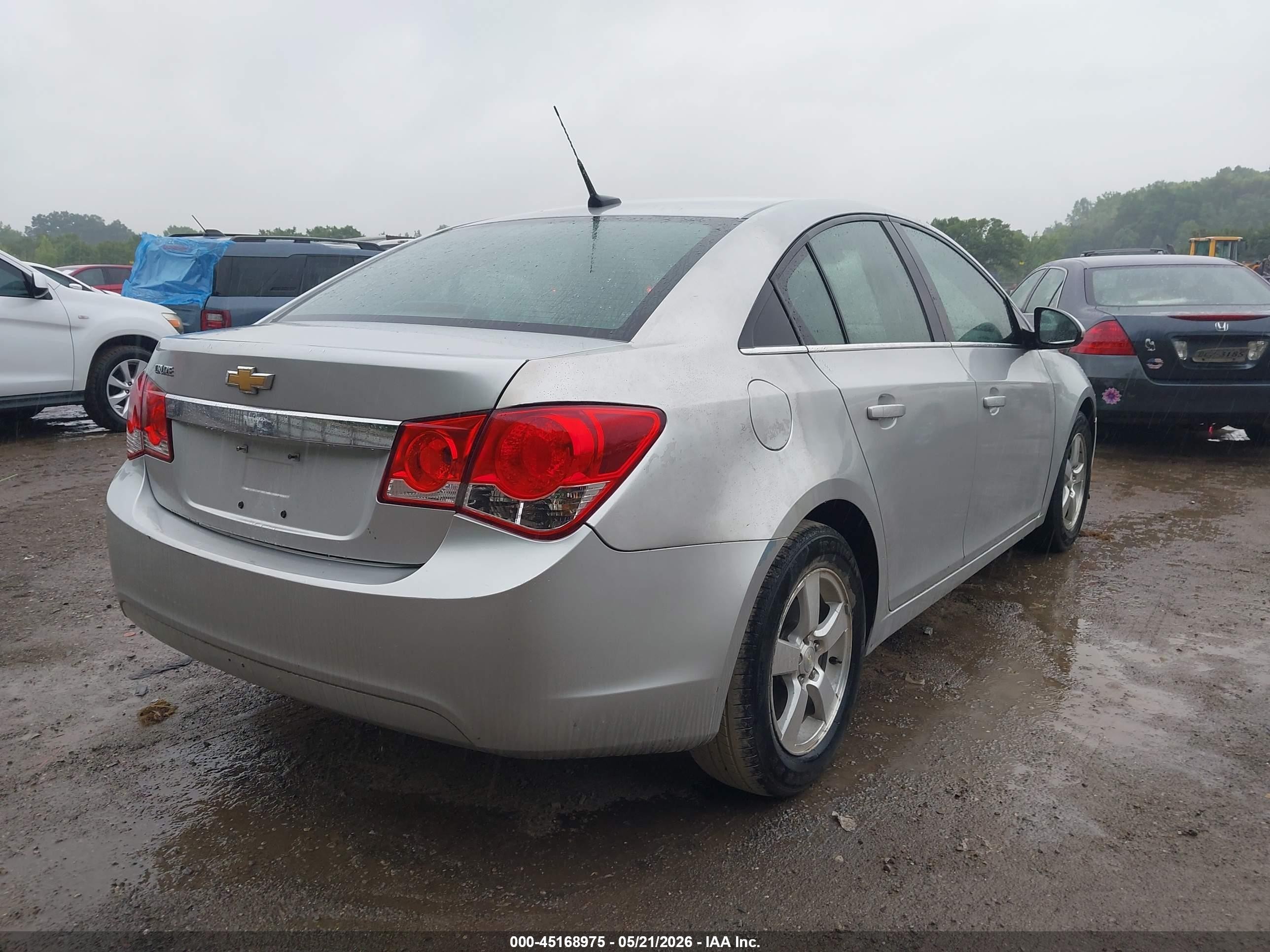 2013 Chevrolet Cruze 1lt Auto Silver vin: 1G1PC5SB8D7145570